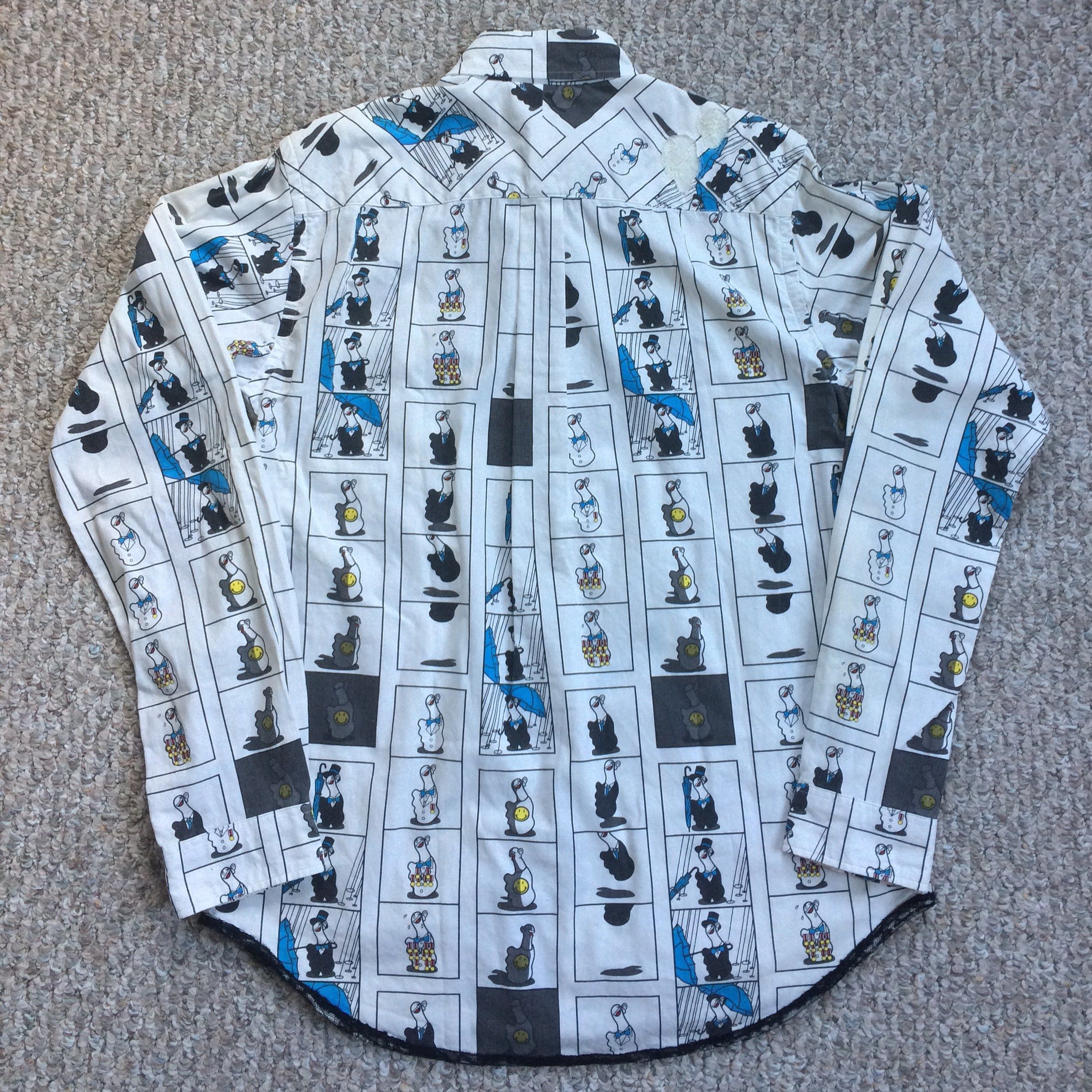Number (N)ine SS02 Middle Finger Shirt w/tag Size US L / EU 52-54 / 3 - 6 Thumbnail