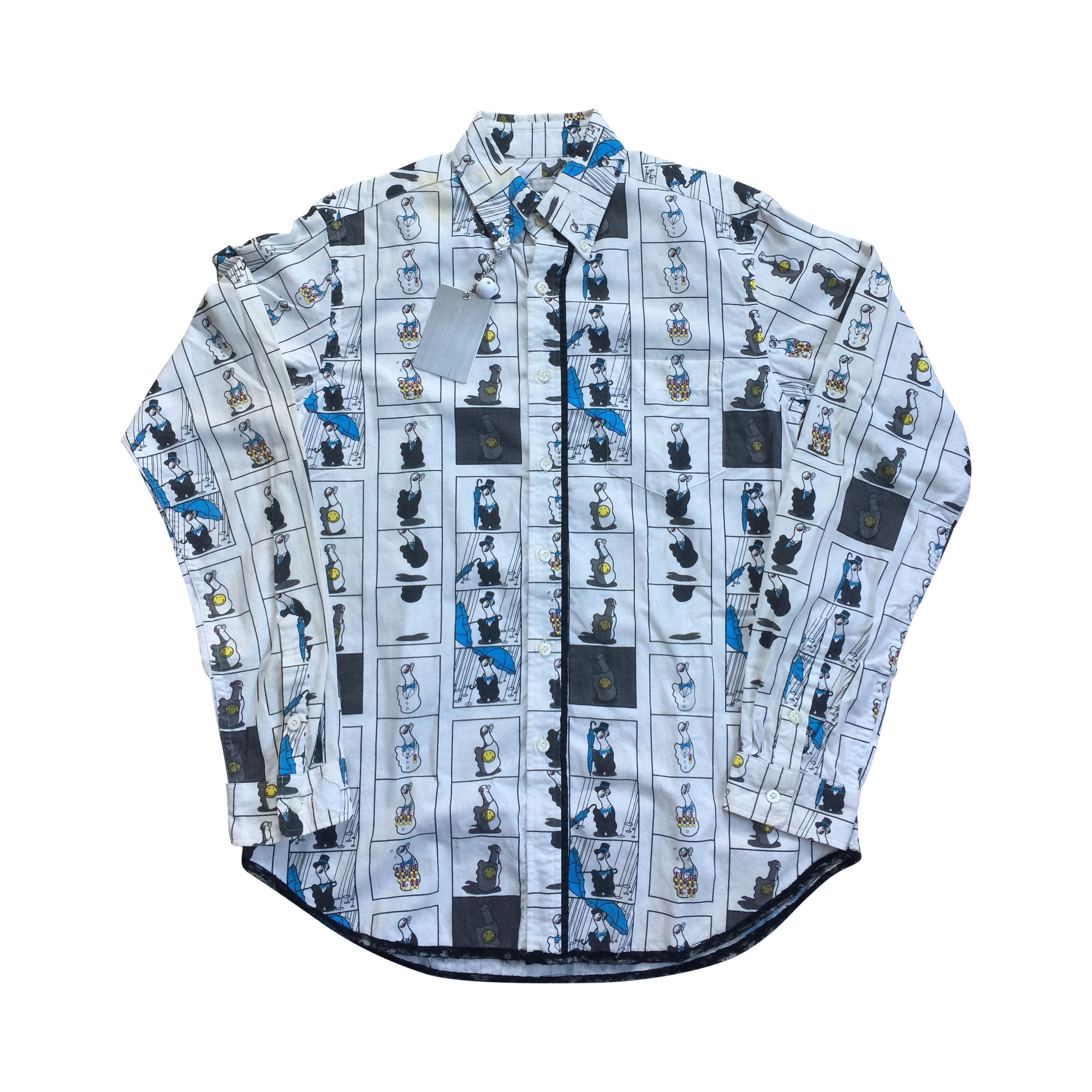 Number (N)ine SS02 Middle Finger Shirt w/tag Size US L / EU 52-54 / 3 - 1 Thumbnail