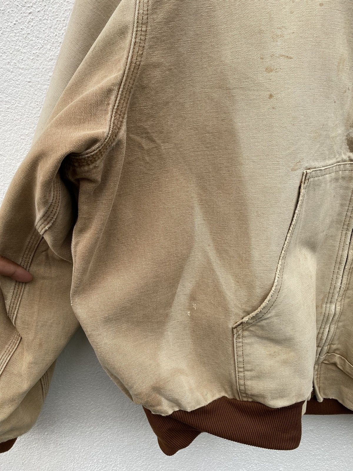 Carhartt × Vintage Vintage Carhartt Detroit hoodie canvas faded jacket Size US XXL / EU 58 / 5 - 4 Thumbnail
