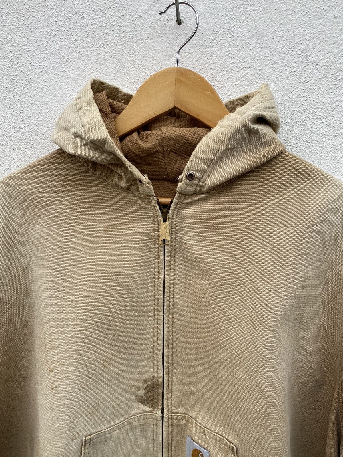 Carhartt × Vintage Vintage Carhartt Detroit hoodie canvas faded jacket Size US XXL / EU 58 / 5 - 3 Thumbnail