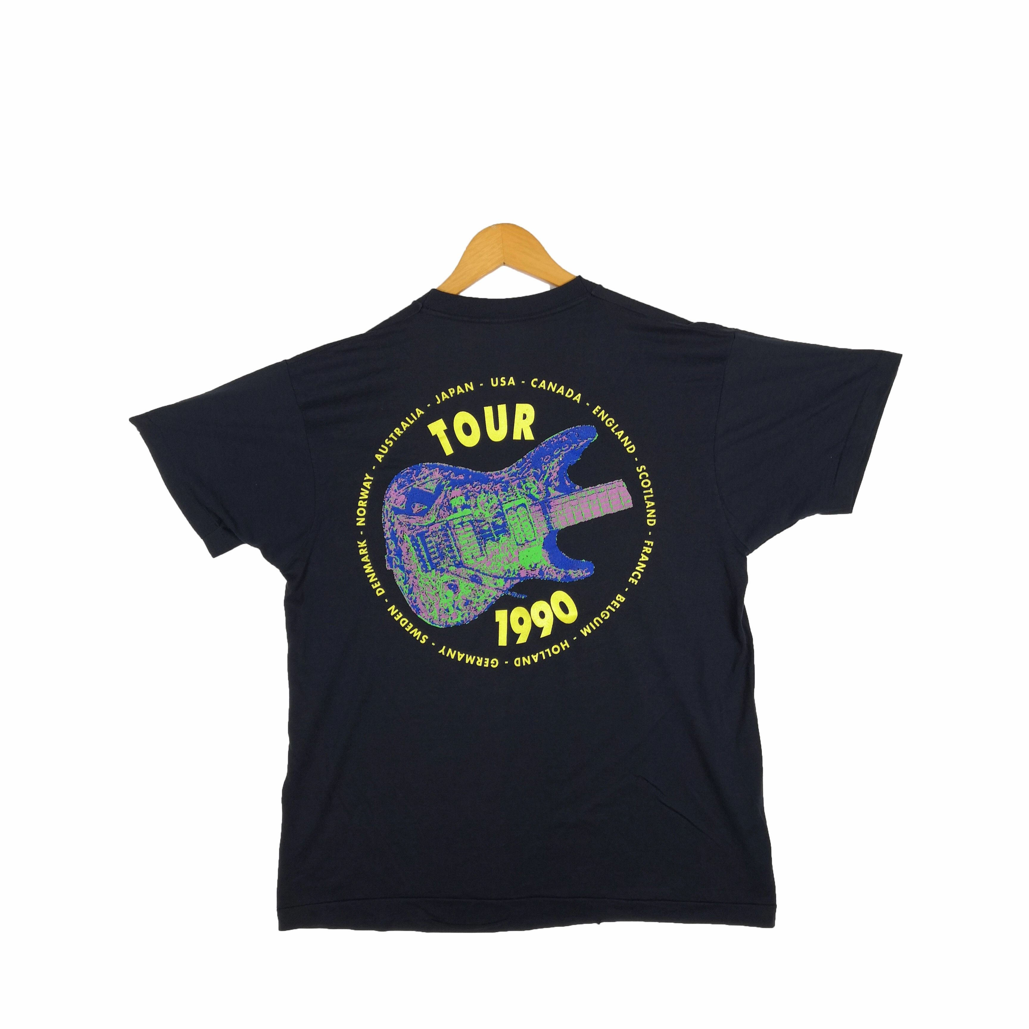 Band Tees Vintage Joe Satriani T-Shirt 1990 Tour Tee Band 56789 Size US L / EU 52-54 / 3 - 2 Thumbnail