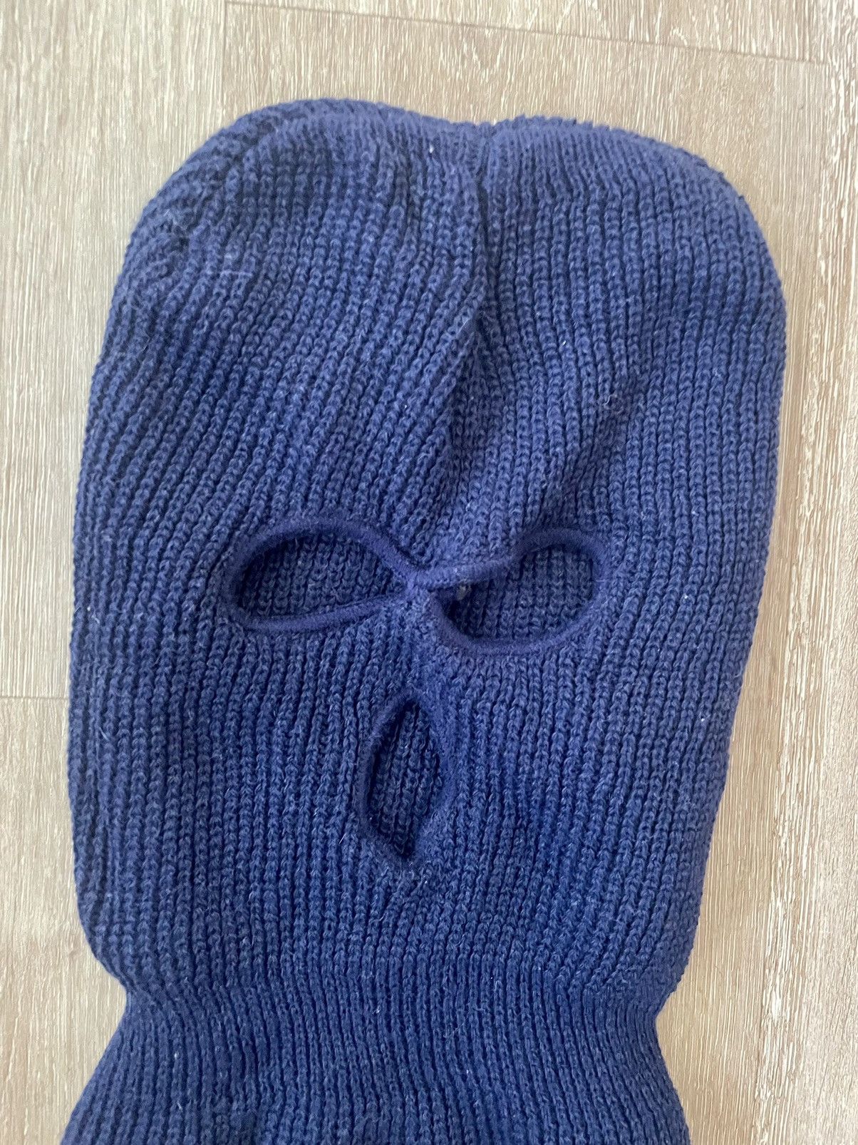 Vintage RETRO 90s 3-HOLE KNIT SKI MASK FACE-COVER BLUE | Grailed