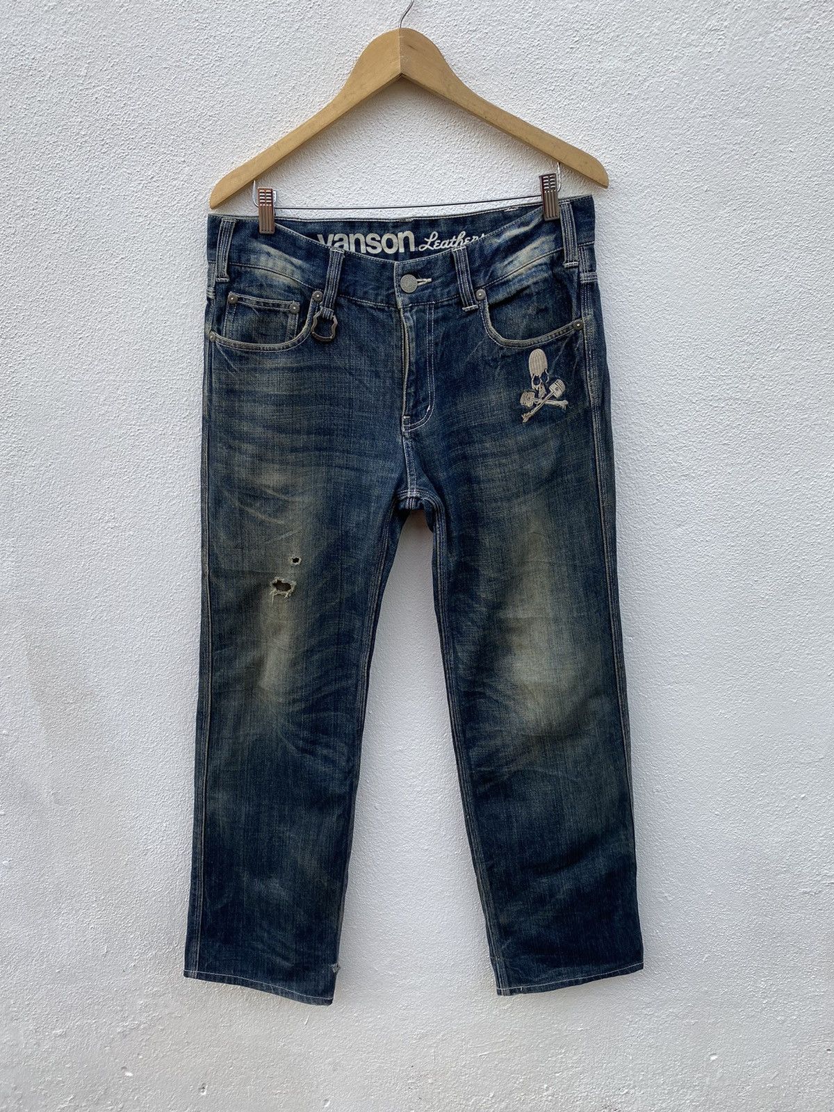 Vanson Leathers Designer X Vanson Leather jeans size 33 Size US 33 - 2 Thumbnail
