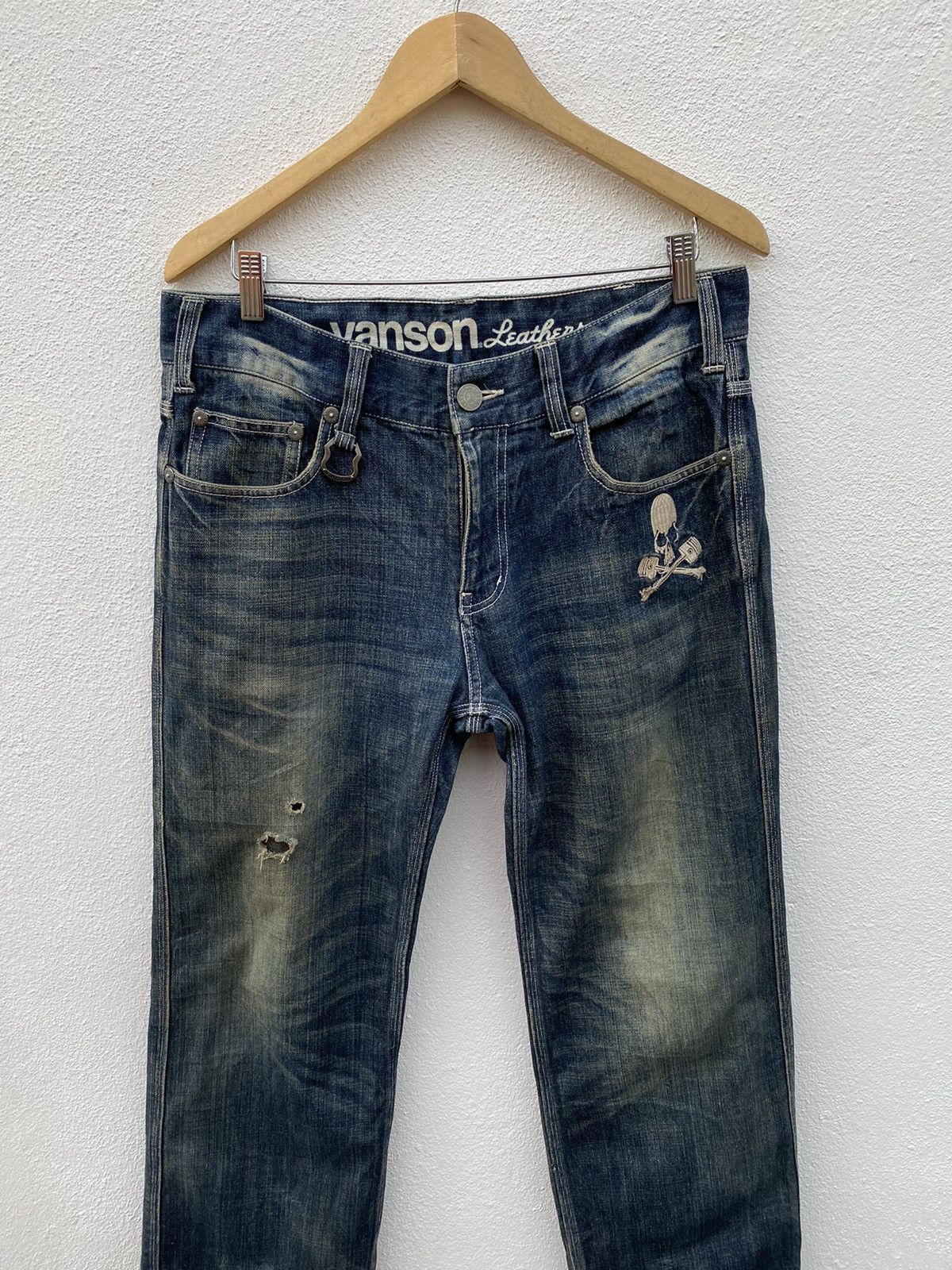 Vanson Leathers Designer X Vanson Leather jeans size 33 Size US 33 - 3 Thumbnail