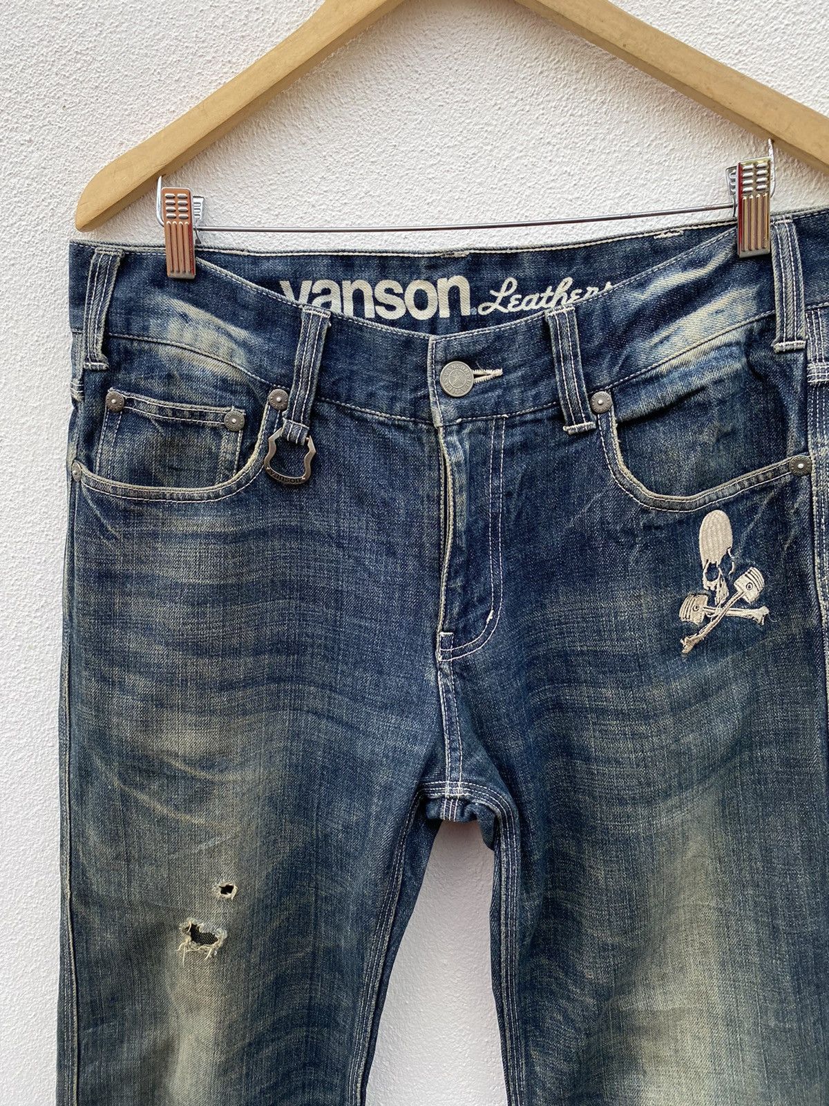 Vanson Leathers Designer X Vanson Leather jeans size 33 Size US 33 - 4 Thumbnail