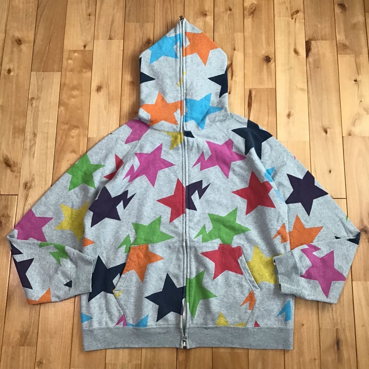 Pre owned Bape Sta Full Zip Hoodie Multi Color A Bathing Ape Star