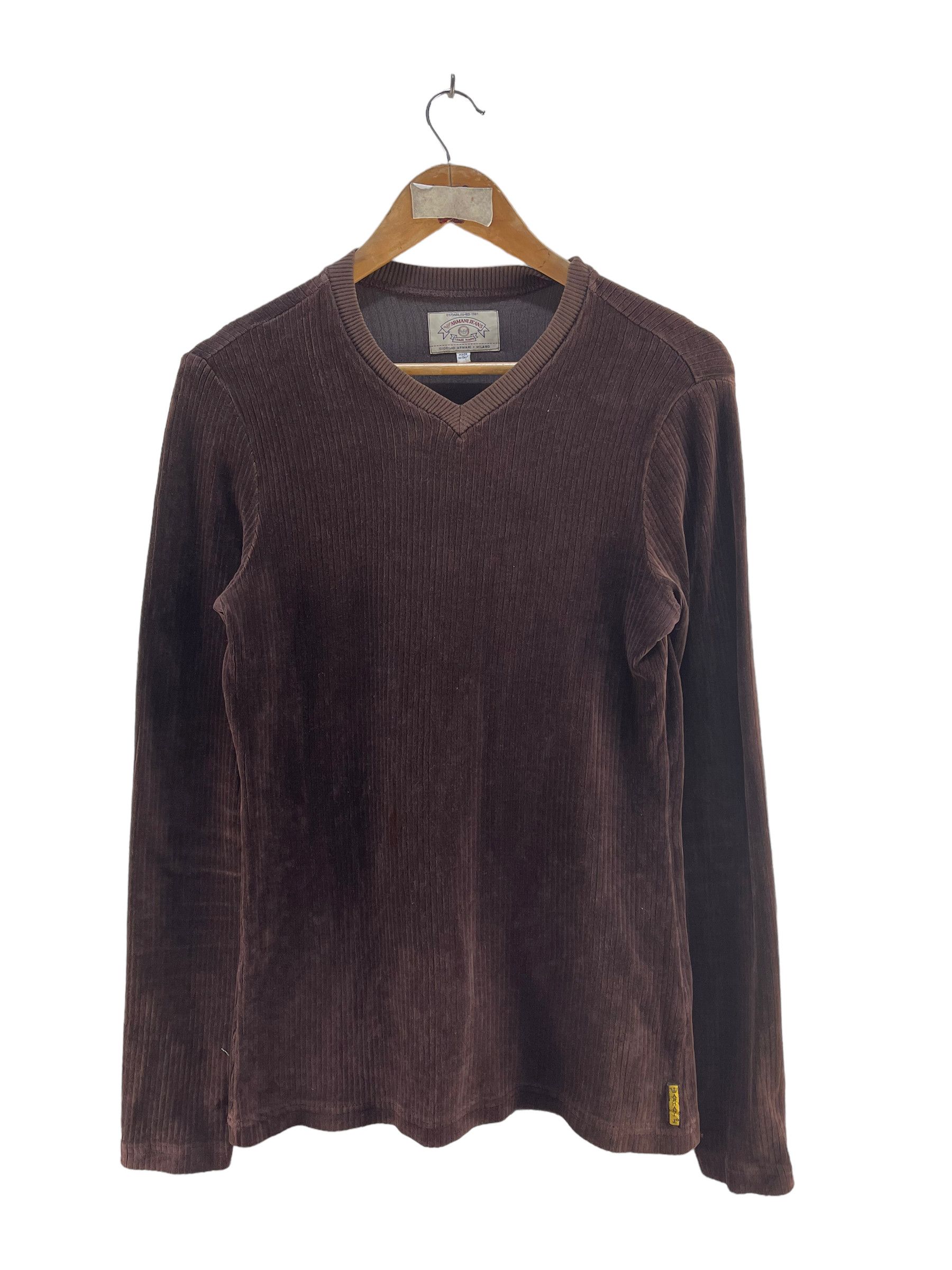 Giorgio Armani Giorgio Armani Velvet Sweatshirt Size S / US 4 / IT 40 - 1 Thumbnail