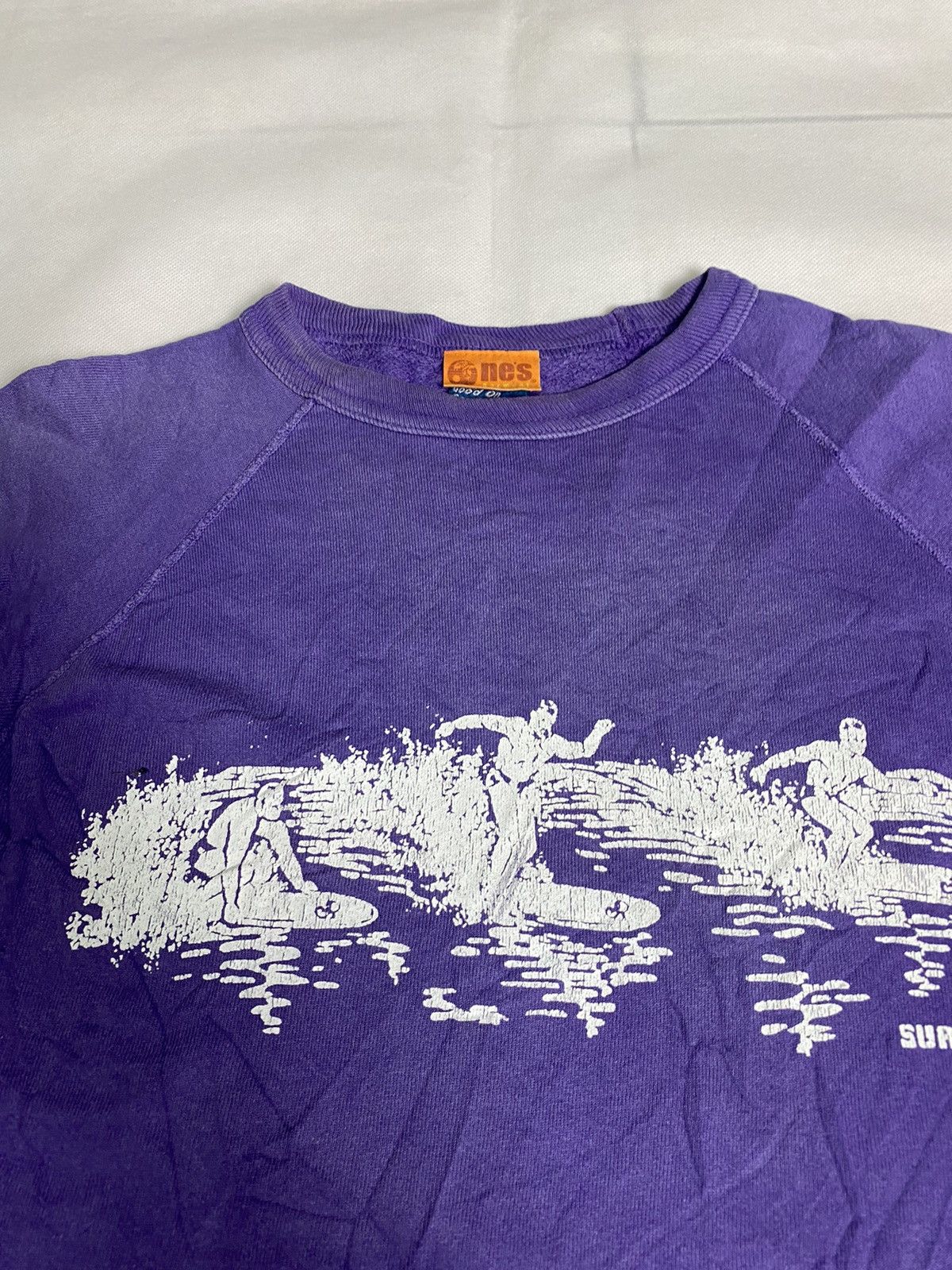 Vintage Vintage Surf Distressed Sweatshirt Size US M / EU 48-50 / 2 - 5 Thumbnail