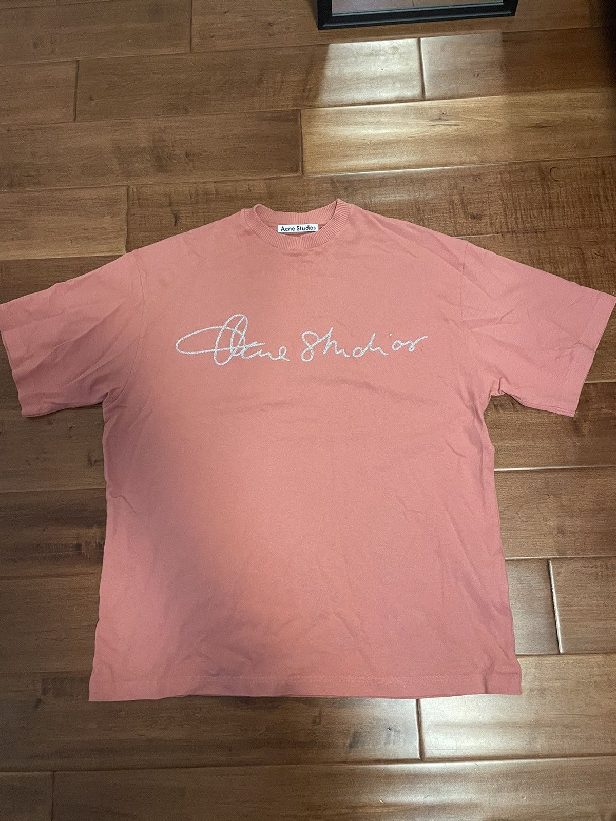 Acne Studis Edlund Lurex Logo Tee
