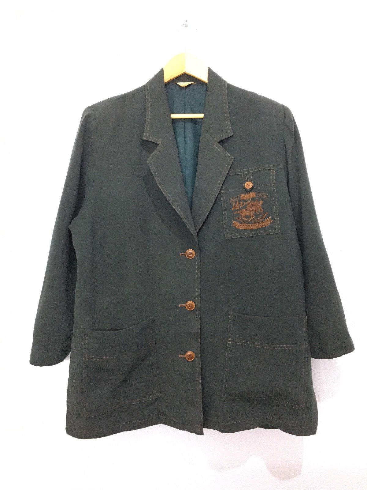 Beverly Hills Polo Club × Polo Ralph Lauren × Vintage Vintage Polo Club Embroidered Logo Team London Size US L / EU 52-54 / 3 - 1 Thumbnail