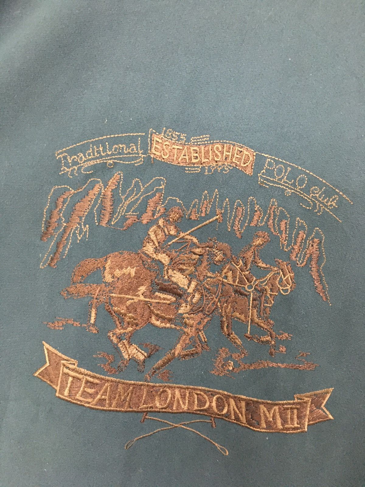 Beverly Hills Polo Club × Polo Ralph Lauren × Vintage Vintage Polo Club Embroidered Logo Team London Size US L / EU 52-54 / 3 - 14 Thumbnail