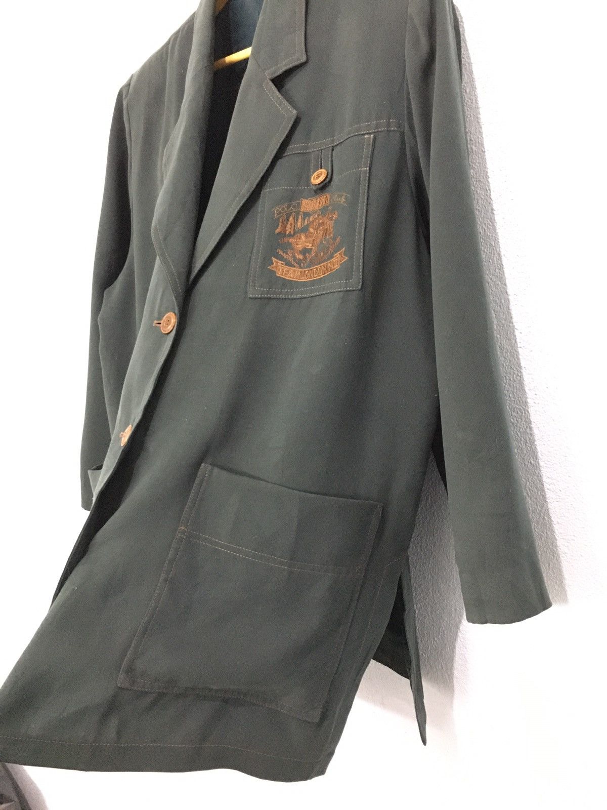 Beverly Hills Polo Club × Polo Ralph Lauren × Vintage Vintage Polo Club Embroidered Logo Team London Size US L / EU 52-54 / 3 - 6 Thumbnail