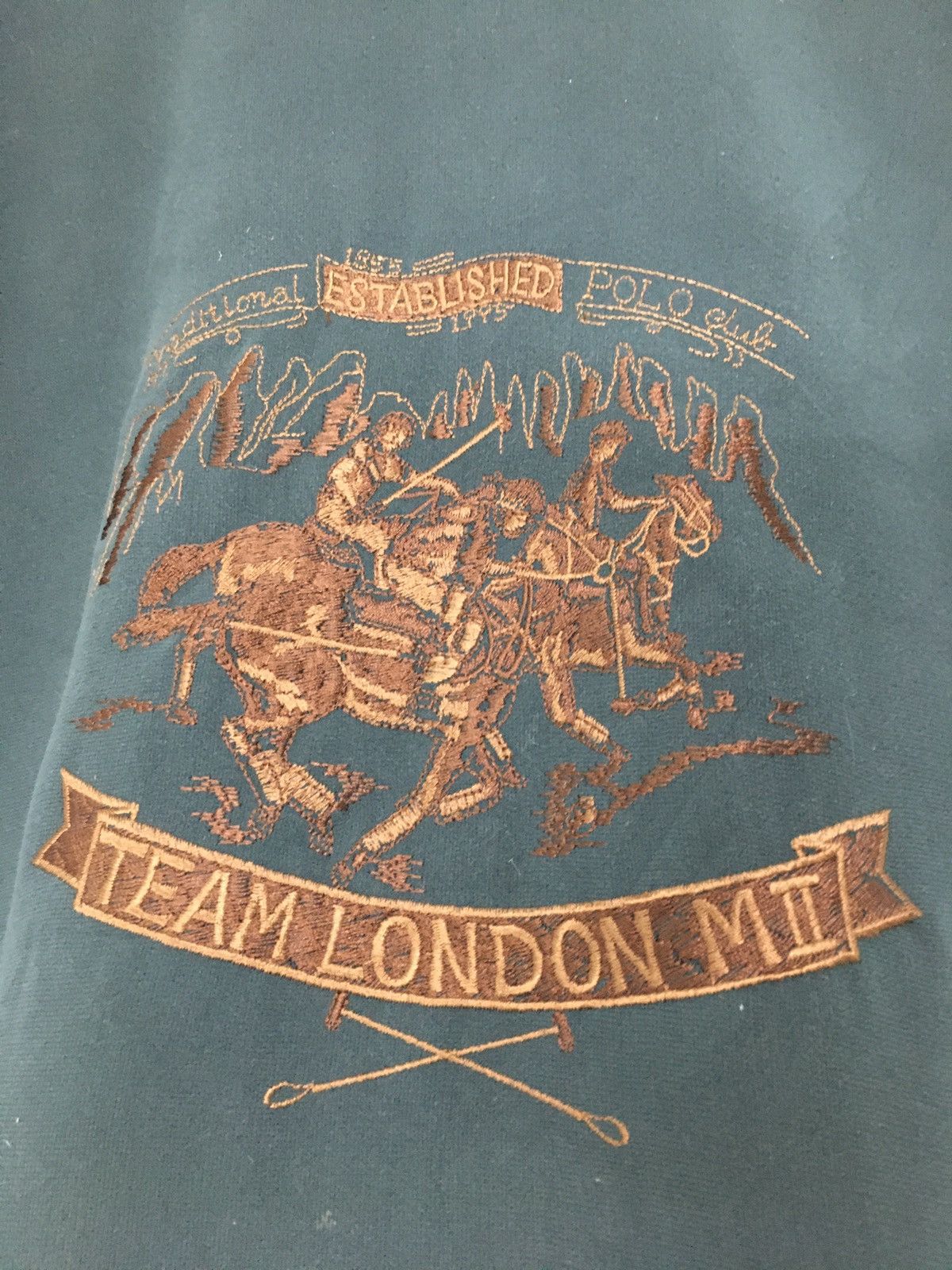 Beverly Hills Polo Club × Polo Ralph Lauren × Vintage Vintage Polo Club Embroidered Logo Team London Size US L / EU 52-54 / 3 - 13 Thumbnail