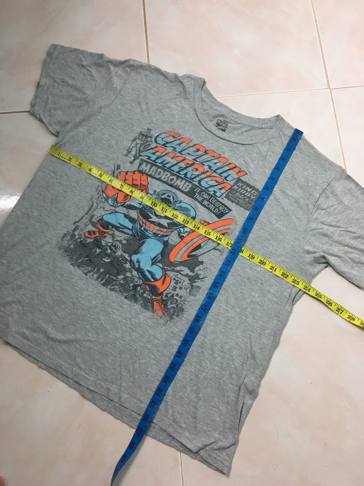 Marvel Comics Captain America Graphic Tee Shirt Size US XL / EU 56 / 4 - 5 Thumbnail
