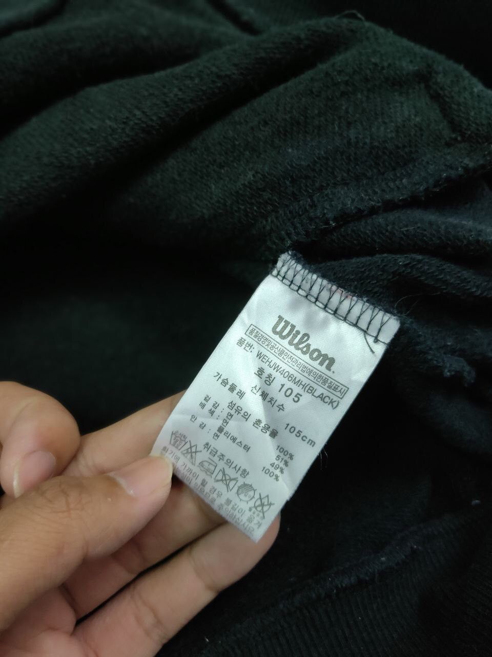 Vintage × Wilson Wilson hoodie Size US L / EU 52-54 / 3 - 7 Thumbnail