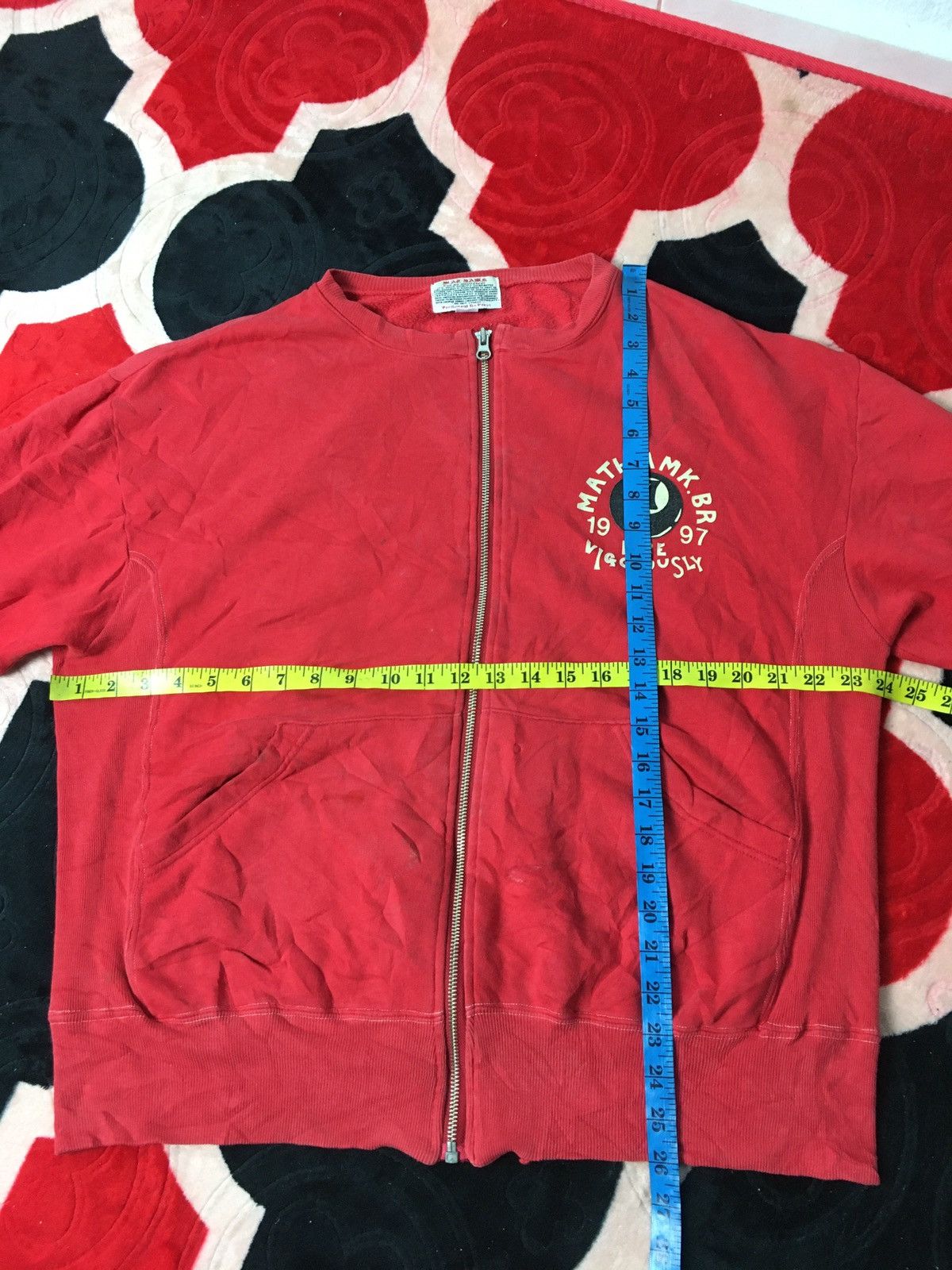 Japanese Brand × Vintage Vintage 90s Mathamk Sweatshirt Zipper Big Logo Size US L / EU 52-54 / 3 - 11 Thumbnail