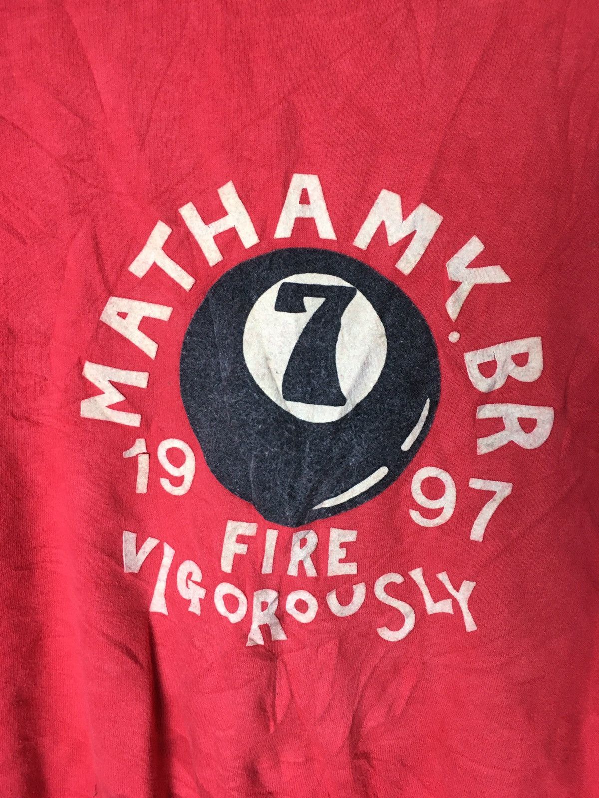 Japanese Brand × Vintage Vintage 90s Mathamk Sweatshirt Zipper Big Logo Size US L / EU 52-54 / 3 - 10 Thumbnail