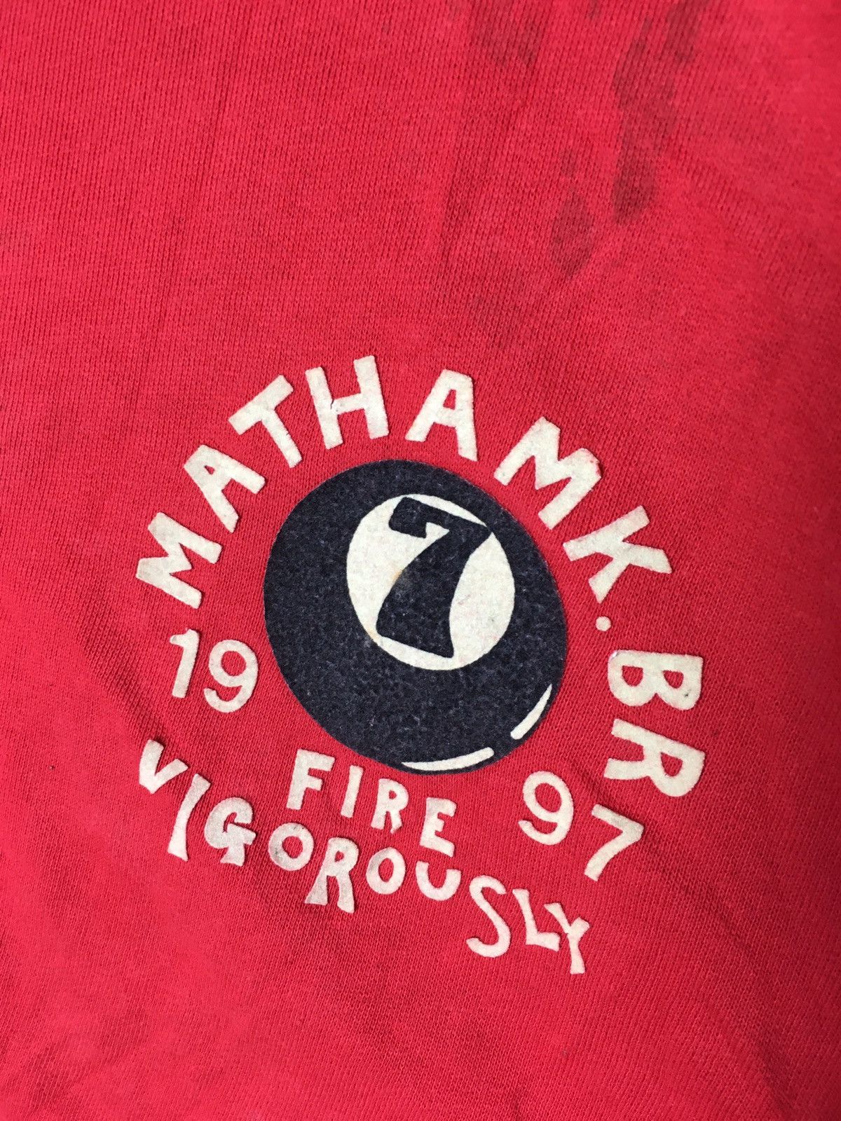 Japanese Brand × Vintage Vintage 90s Mathamk Sweatshirt Zipper Big Logo Size US L / EU 52-54 / 3 - 2 Thumbnail