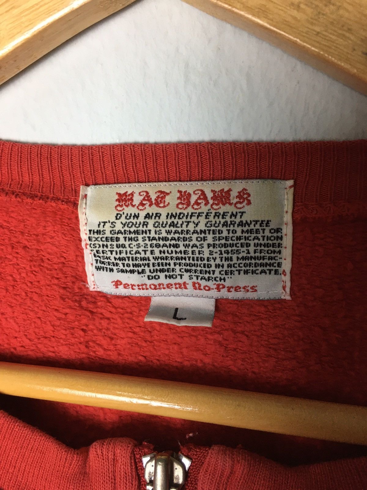 Japanese Brand × Vintage Vintage 90s Mathamk Sweatshirt Zipper Big Logo Size US L / EU 52-54 / 3 - 3 Thumbnail
