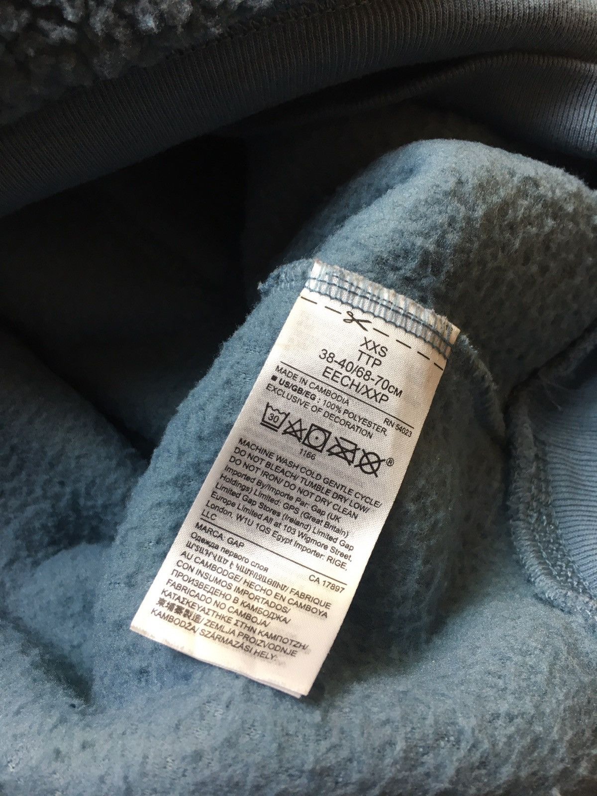 Gap × Vintage Vintage Gap Deep Pile Fleece Hoodie Size US S / EU 44-46 / 1 - 6 Thumbnail