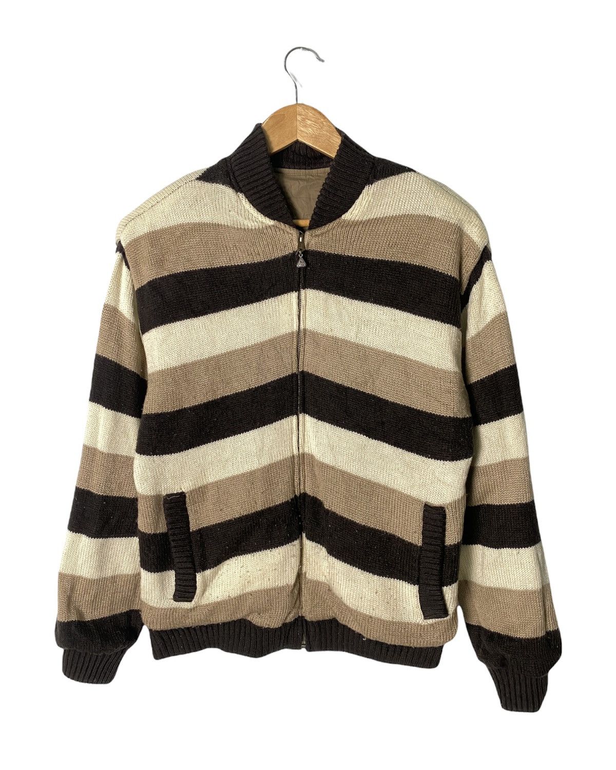 Japanese Brand Reversible Knit Sweater Fair Mont Size US S / EU 44-46 / 1 - 1 Thumbnail