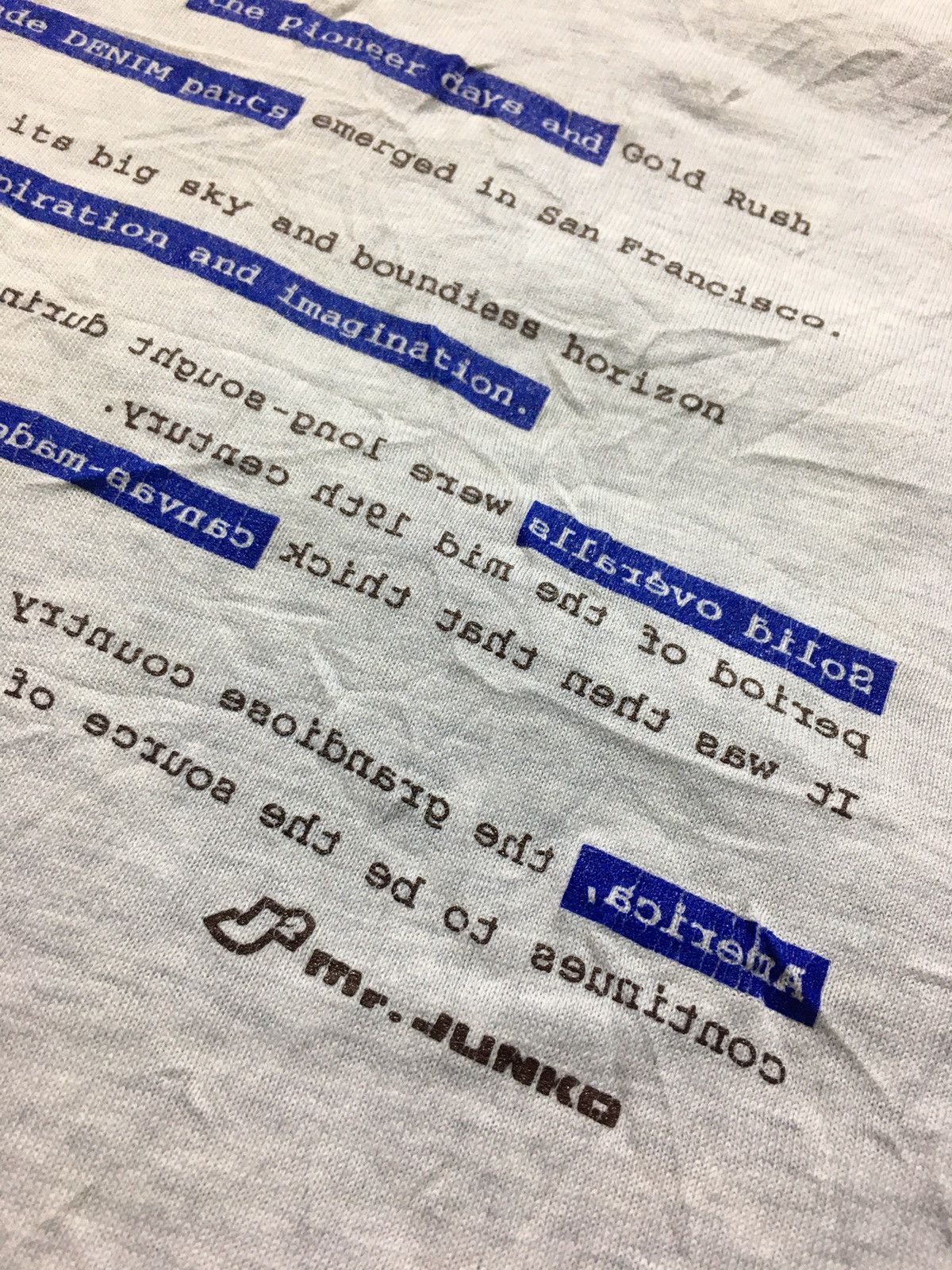 Japanese Brand × Mr. Junko × Vintage Vintage Mr. Junko Tee Shirt Size US L / EU 52-54 / 3 - 8 Thumbnail