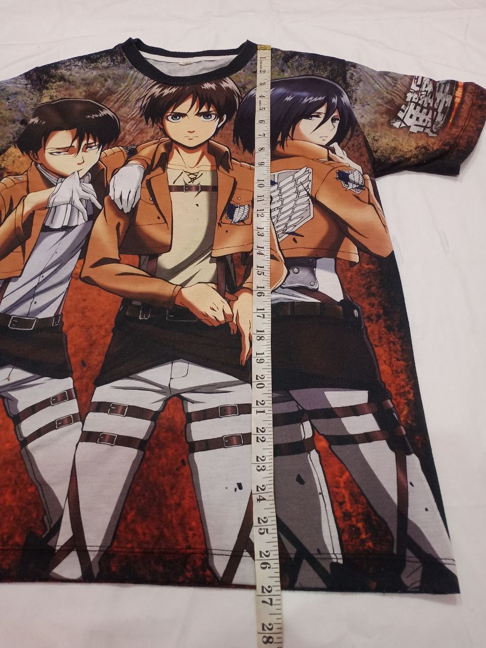 Anime × Japanese Brand × Vintage Vintage Attack On Titan Full Print Anime Evangelion Size US M / EU 48-50 / 2 - 10 Thumbnail
