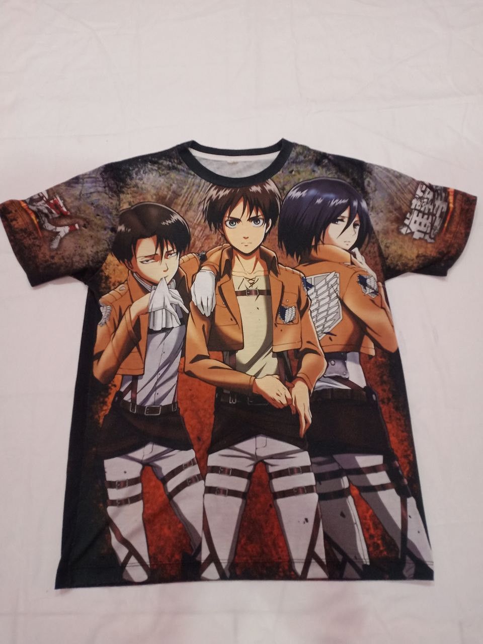 Anime × Japanese Brand × Vintage Vintage Attack On Titan Full Print Anime Evangelion Size US M / EU 48-50 / 2 - 1 Thumbnail