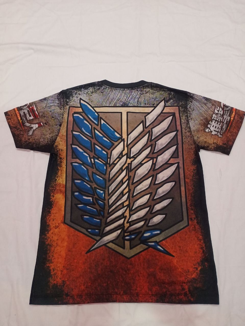 Anime × Japanese Brand × Vintage Vintage Attack On Titan Full Print Anime Evangelion Size US M / EU 48-50 / 2 - 8 Thumbnail