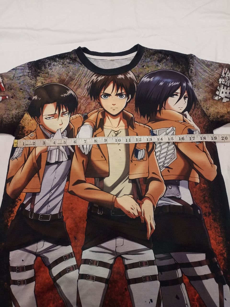 Anime × Japanese Brand × Vintage Vintage Attack On Titan Full Print Anime Evangelion Size US M / EU 48-50 / 2 - 9 Thumbnail