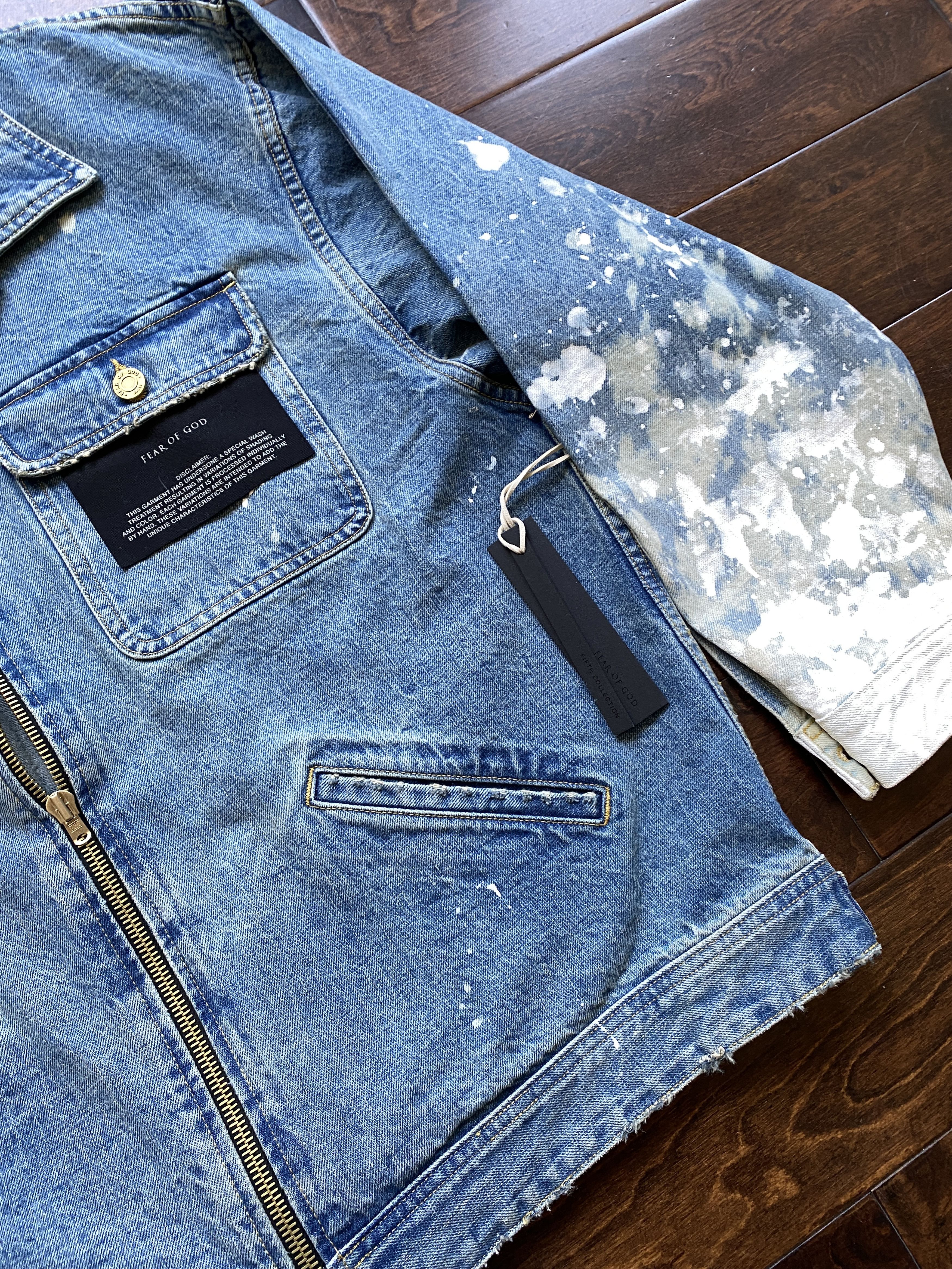 Fear of God Fear of God Oversized Painters Selvedge Denim Work Jacket Size US S / EU 44-46 / 1 - 6 Thumbnail