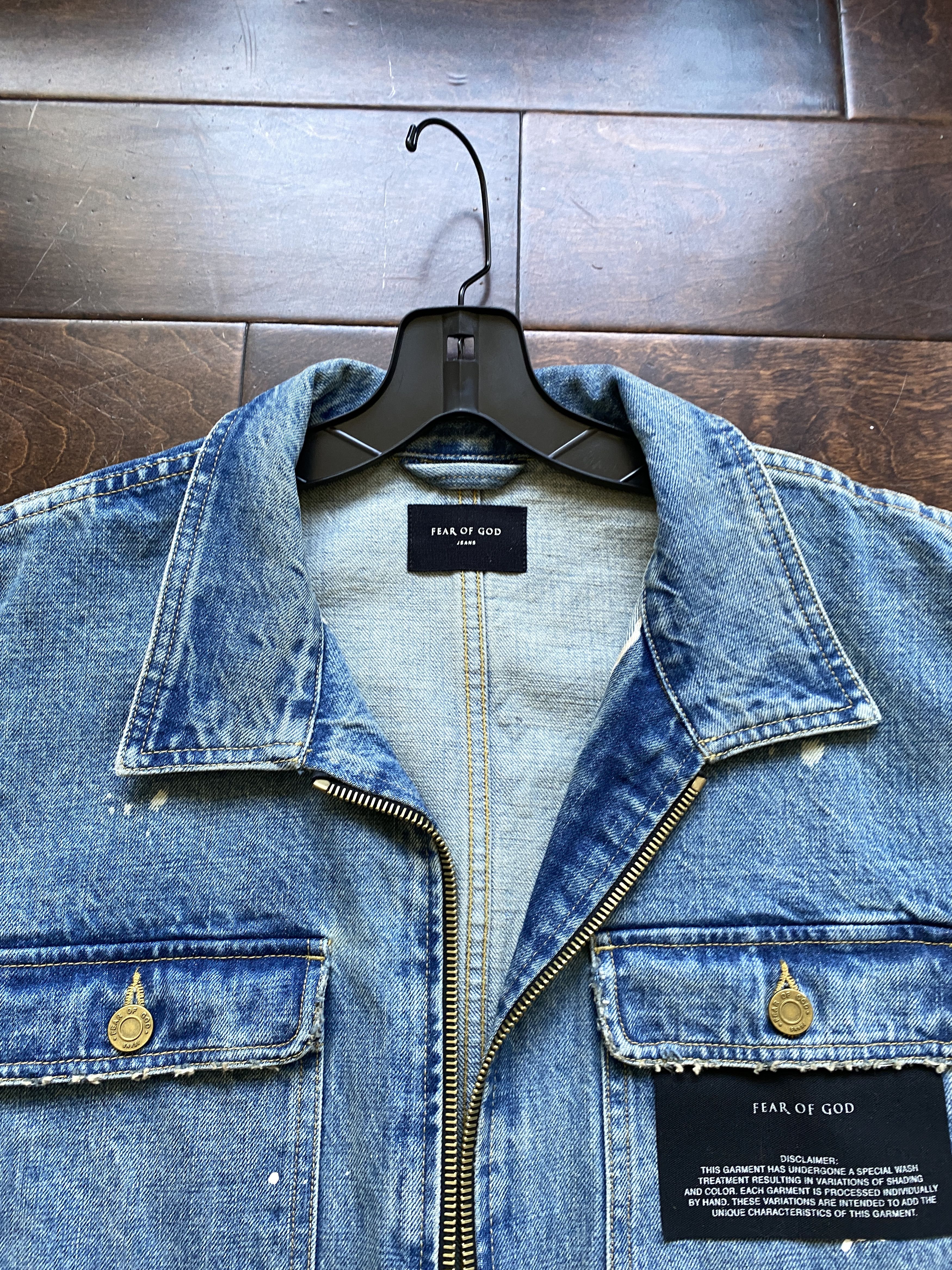 Fear of God Fear of God Oversized Painters Selvedge Denim Work Jacket Size US S / EU 44-46 / 1 - 5 Thumbnail
