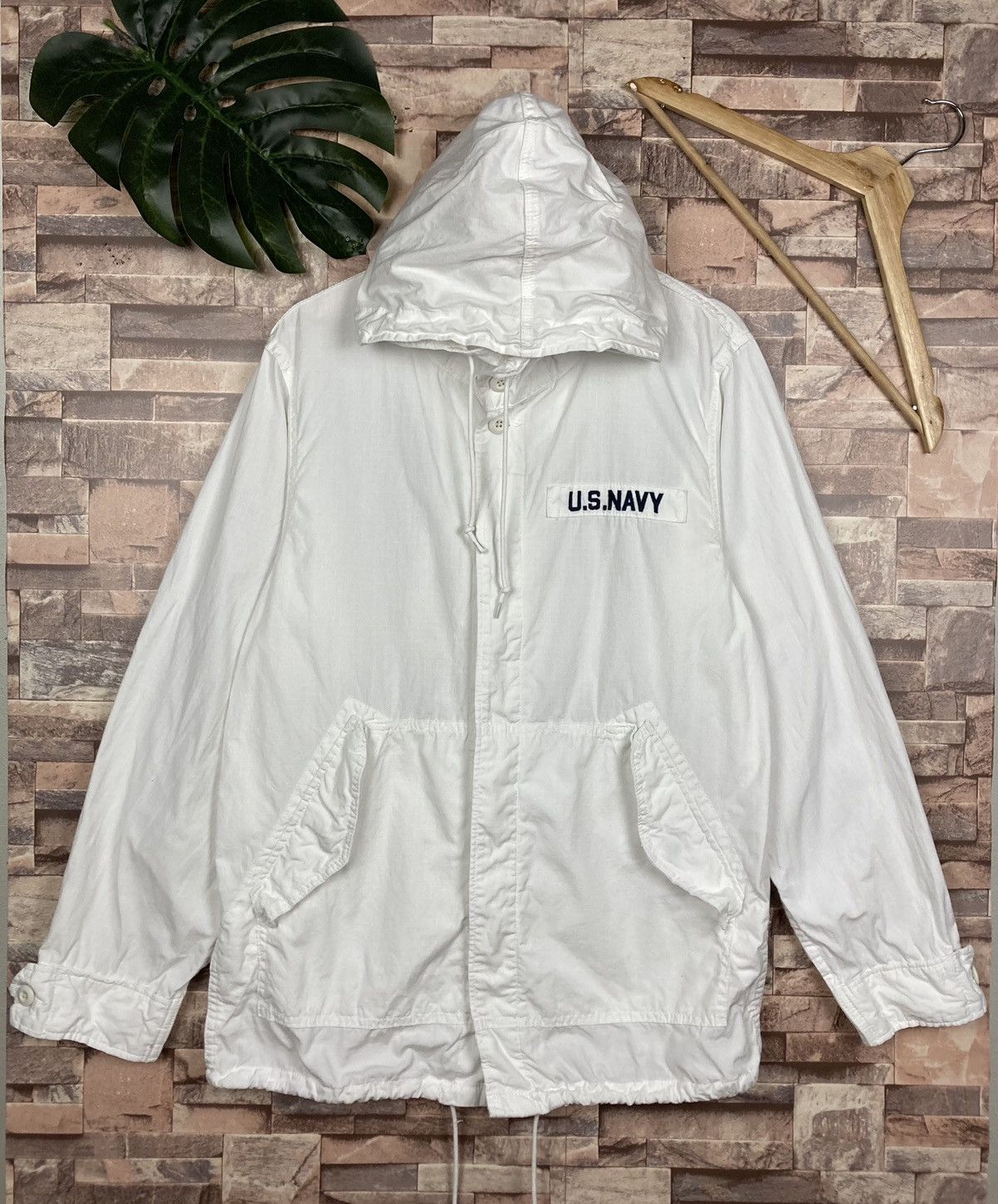 Avirex Avirex Drawstring Hooded Button Up Size US L / EU 52-54 / 3 - 1 Thumbnail