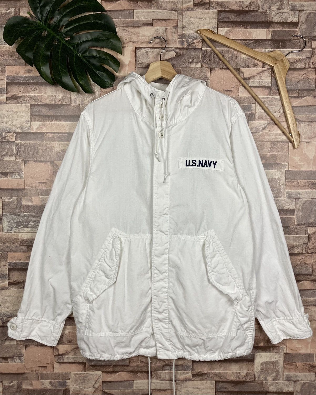 Avirex Avirex Drawstring Hooded Button Up Size US L / EU 52-54 / 3 - 3 Thumbnail
