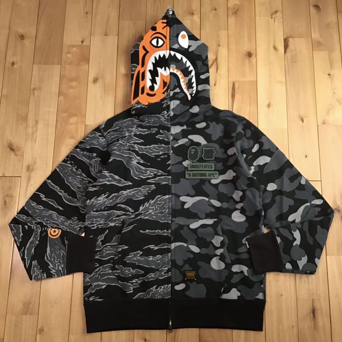 BAPE Tiger Full Zip Hoodie Pink Men's - US