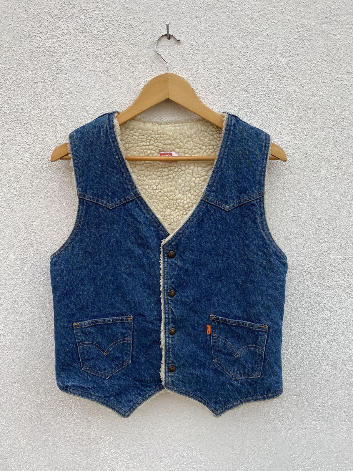 Levi's × Vintage Vintage Levis Orange Label Vest jeans Double pocket Size US M / EU 48-50 / 2 - 1 Thumbnail