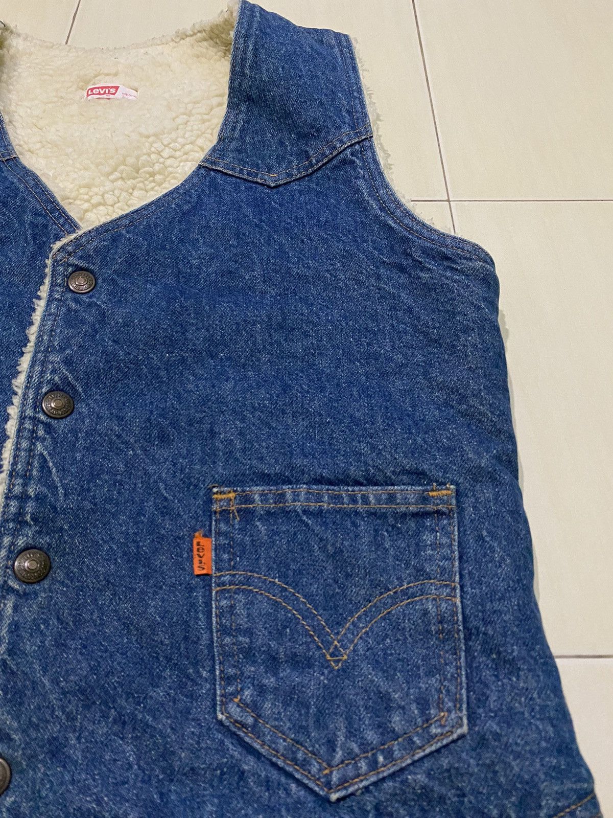 Levi's × Vintage Vintage Levis Orange Label Vest jeans Double pocket Size US M / EU 48-50 / 2 - 8 Thumbnail
