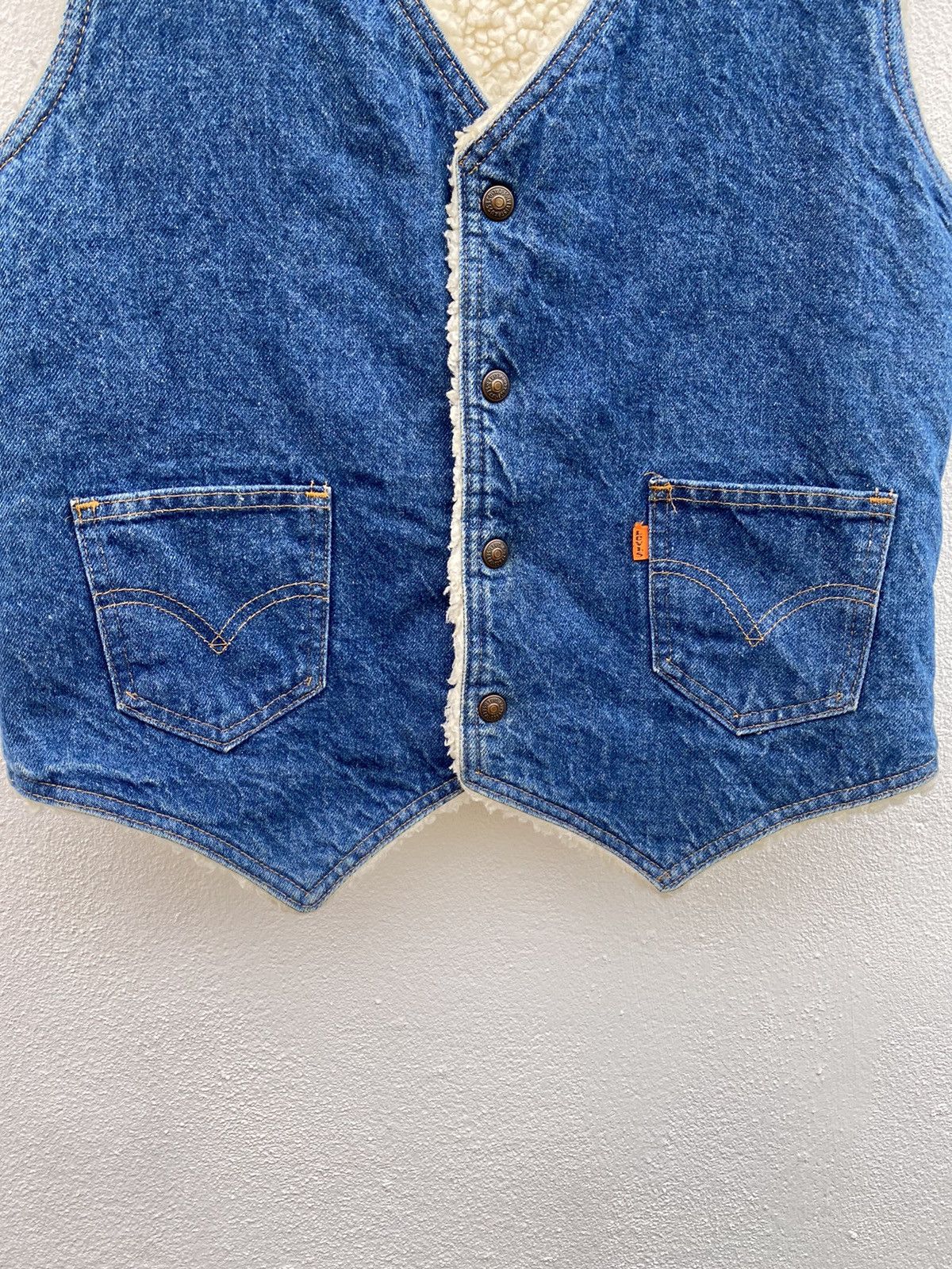 Levi's × Vintage Vintage Levis Orange Label Vest jeans Double pocket Size US M / EU 48-50 / 2 - 4 Thumbnail