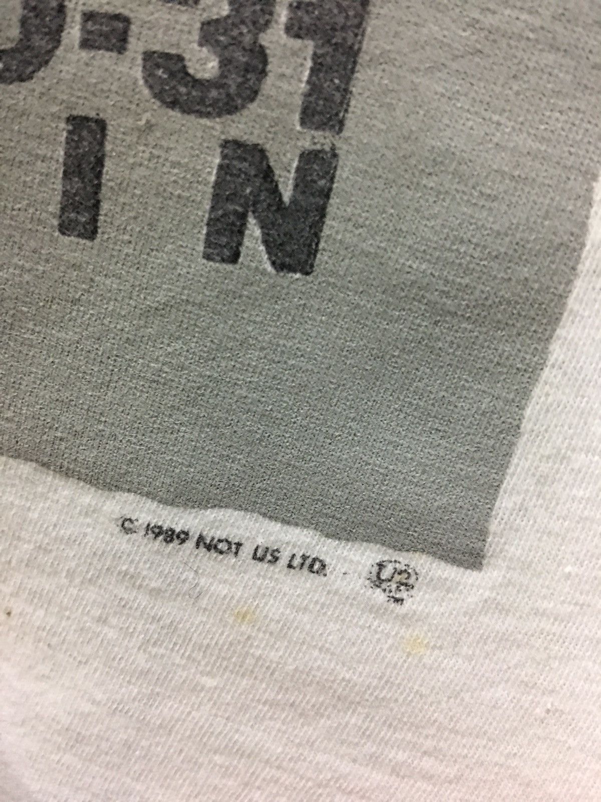 Band Tees Vintage 80s u2 not us tour 1989 band shirt Size US L / EU 52-54 / 3 - 5 Thumbnail