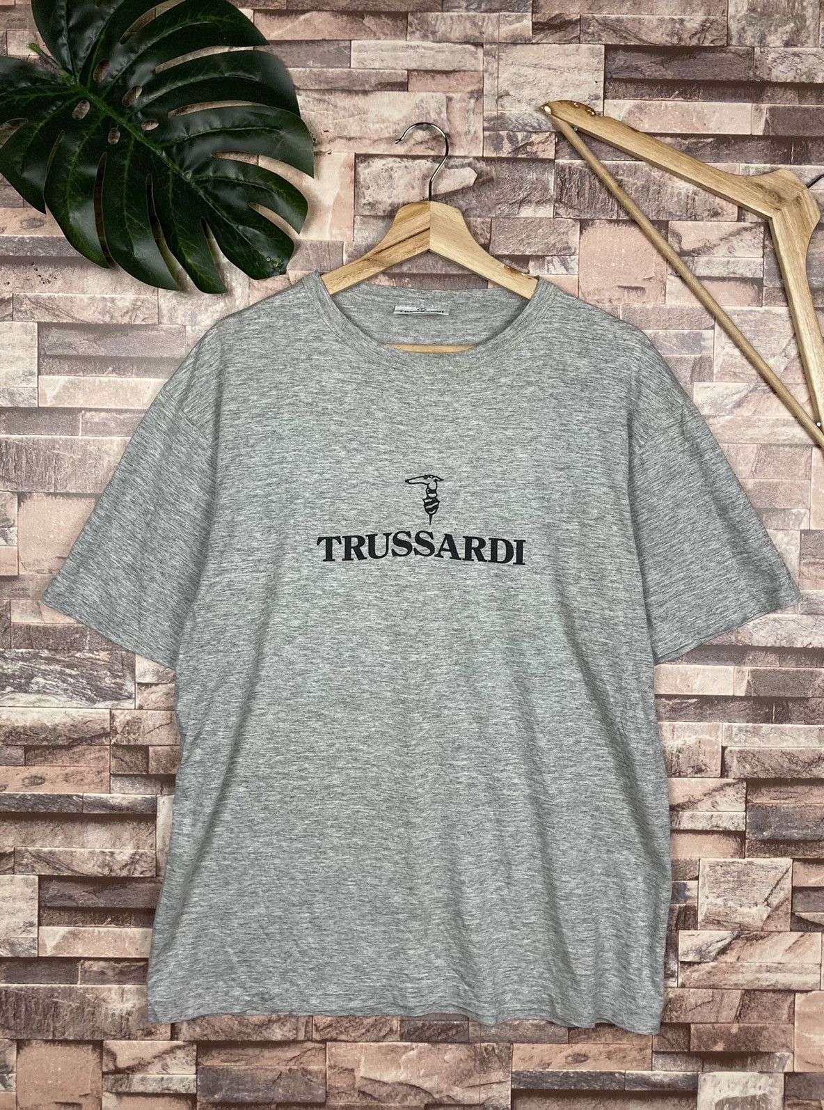 Trussardi Trussardi Big Logo Tees #T10-2 Size US M / EU 48-50 / 2 - 1 Thumbnail