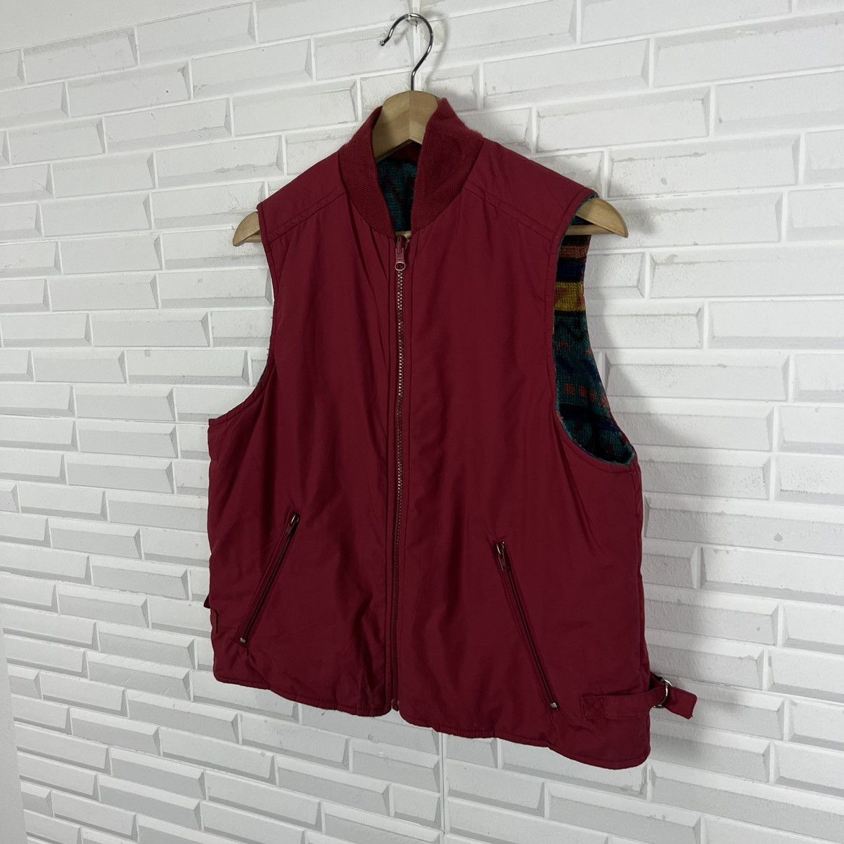 Japanese Brand RARE REVERSIBLE VEST NAVAJO DESIGN Size US M / EU 48-50 / 2 - 7 Thumbnail