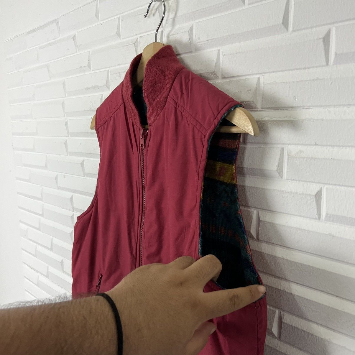 Japanese Brand RARE REVERSIBLE VEST NAVAJO DESIGN Size US M / EU 48-50 / 2 - 8 Thumbnail