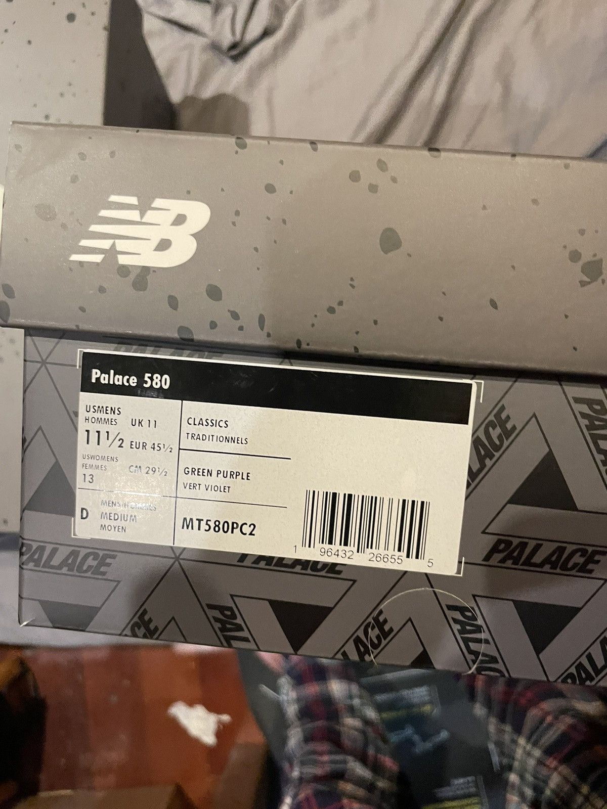 New Balance × Palace Palace x New Balance Grey/Multi 580s Size US 11.5 / EU 44-45 - 4 Thumbnail