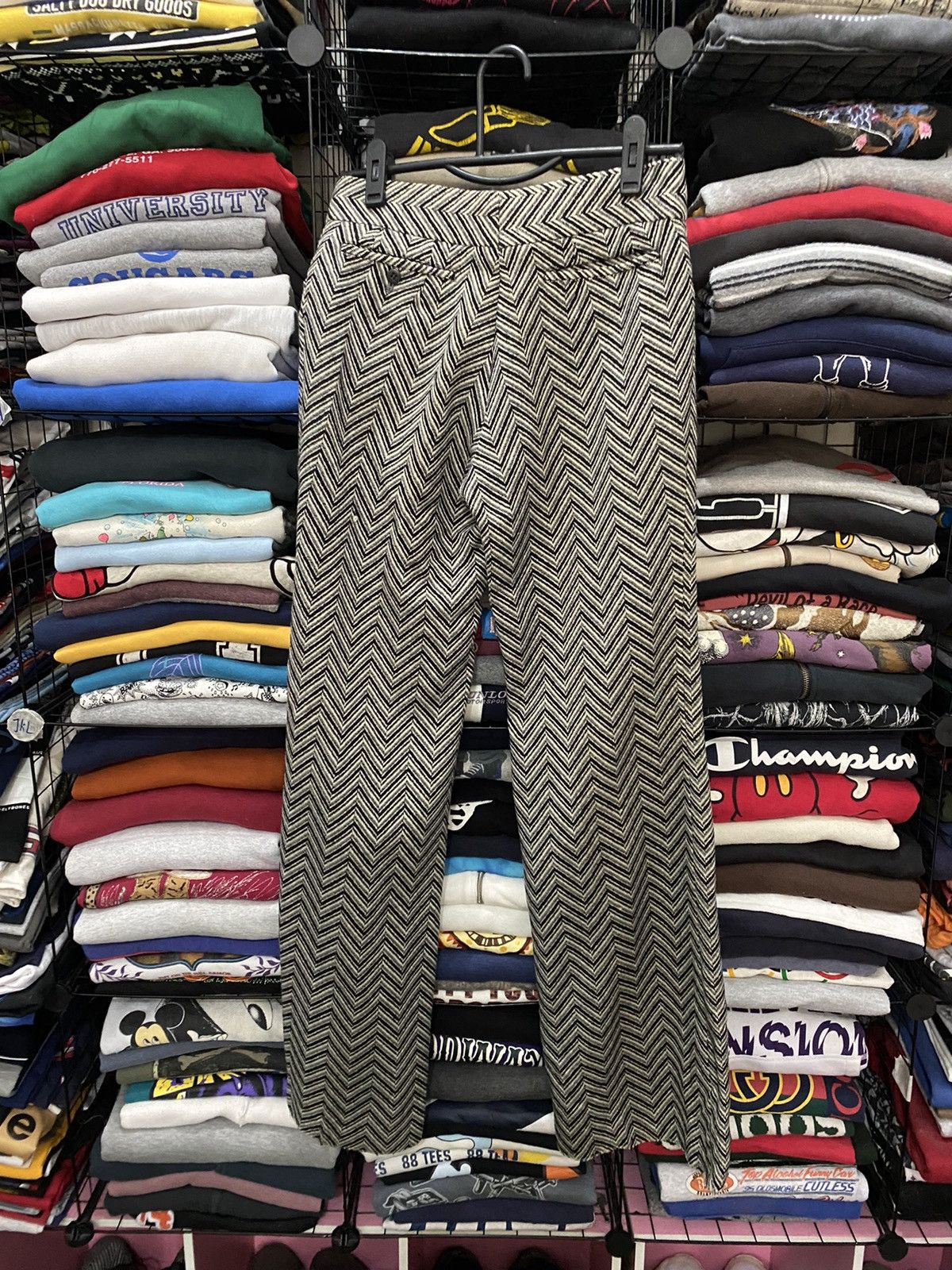 Vintage VINTAGE CUSTOM PANT WOOL FABRIC Size US 28 / EU 44 - 2 Thumbnail
