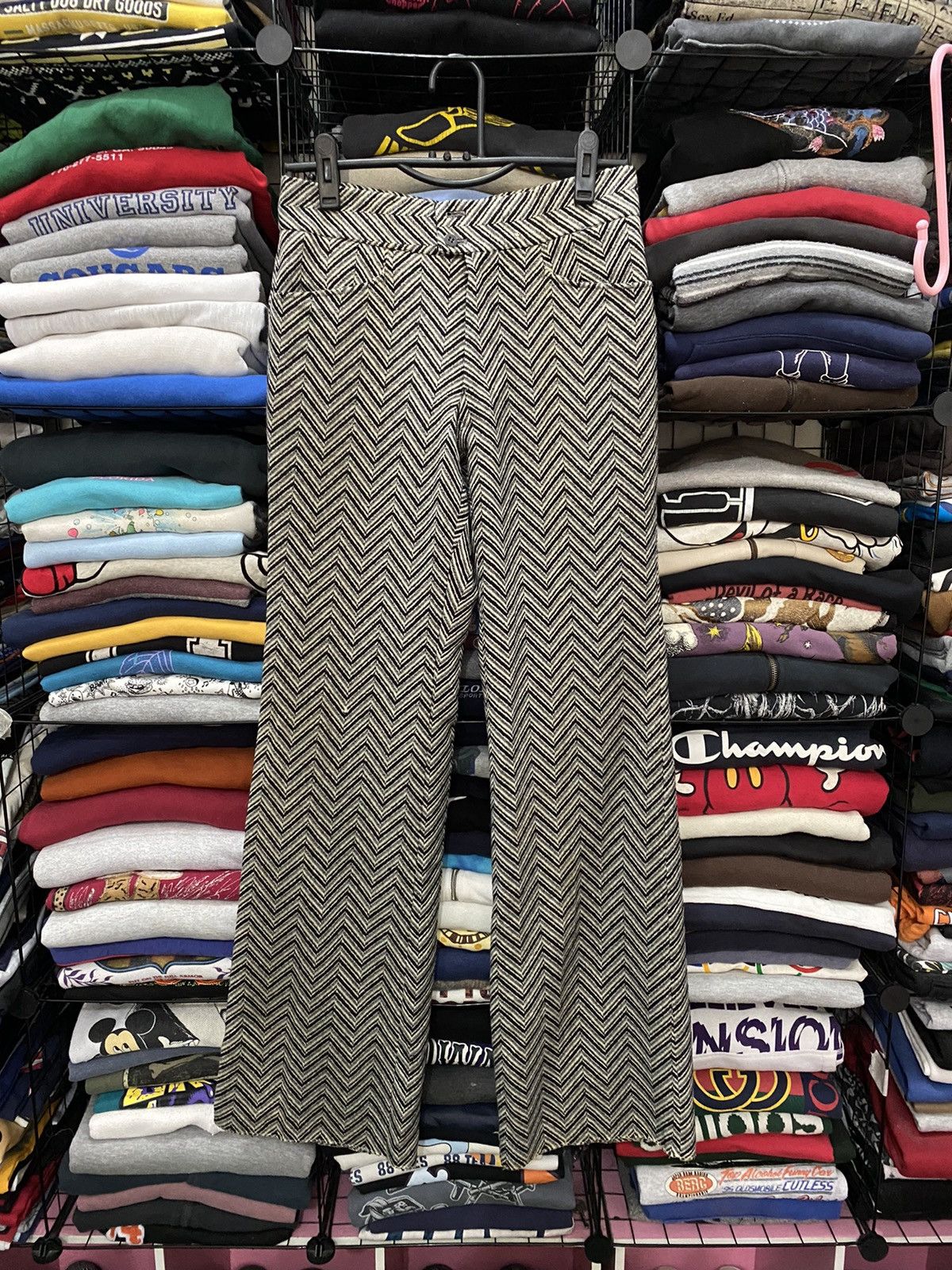 Vintage VINTAGE CUSTOM PANT WOOL FABRIC Size US 28 / EU 44 - 1 Thumbnail