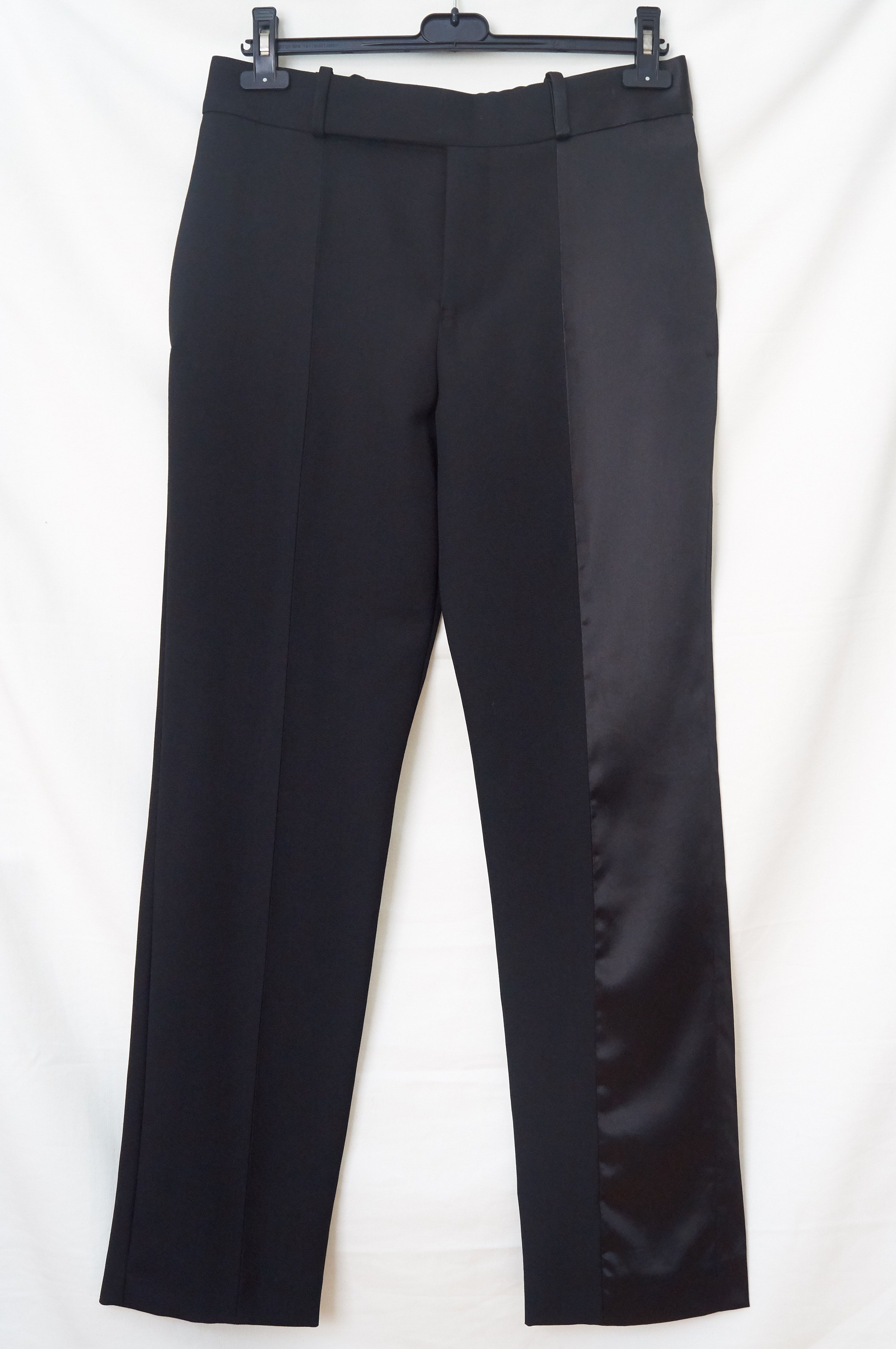 Pre-owned Haider Ackermann Satin And Wool Pants In Black