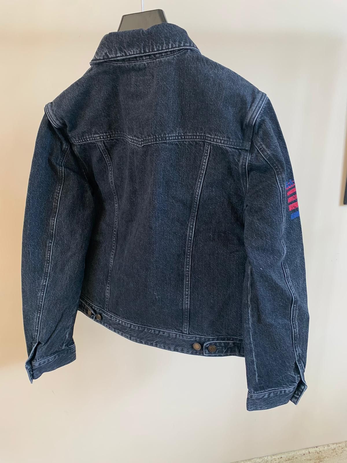 Saint Laurent Paris Universite Patch Denim Jacket in Black Size US M / EU 48-50 / 2 - 13 Thumbnail