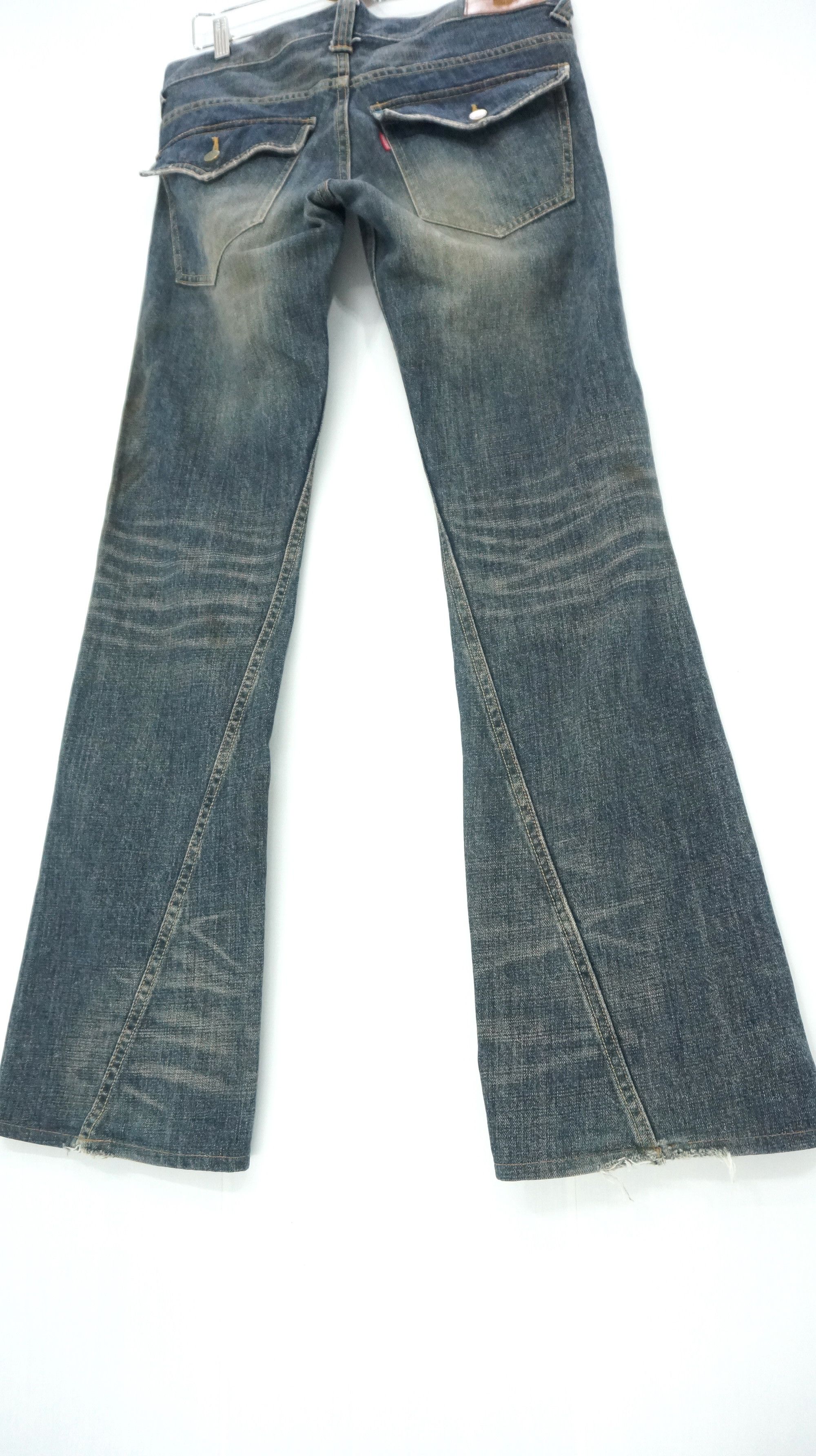 ⚡ Vintage ⚡ TORNADO MART Stained Flared Browned Off Jeans