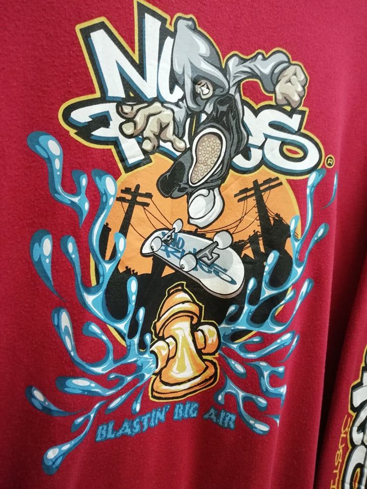 Vtg NO RULES Skaters Rockabilly Streetwear Sweatshirt (c29)