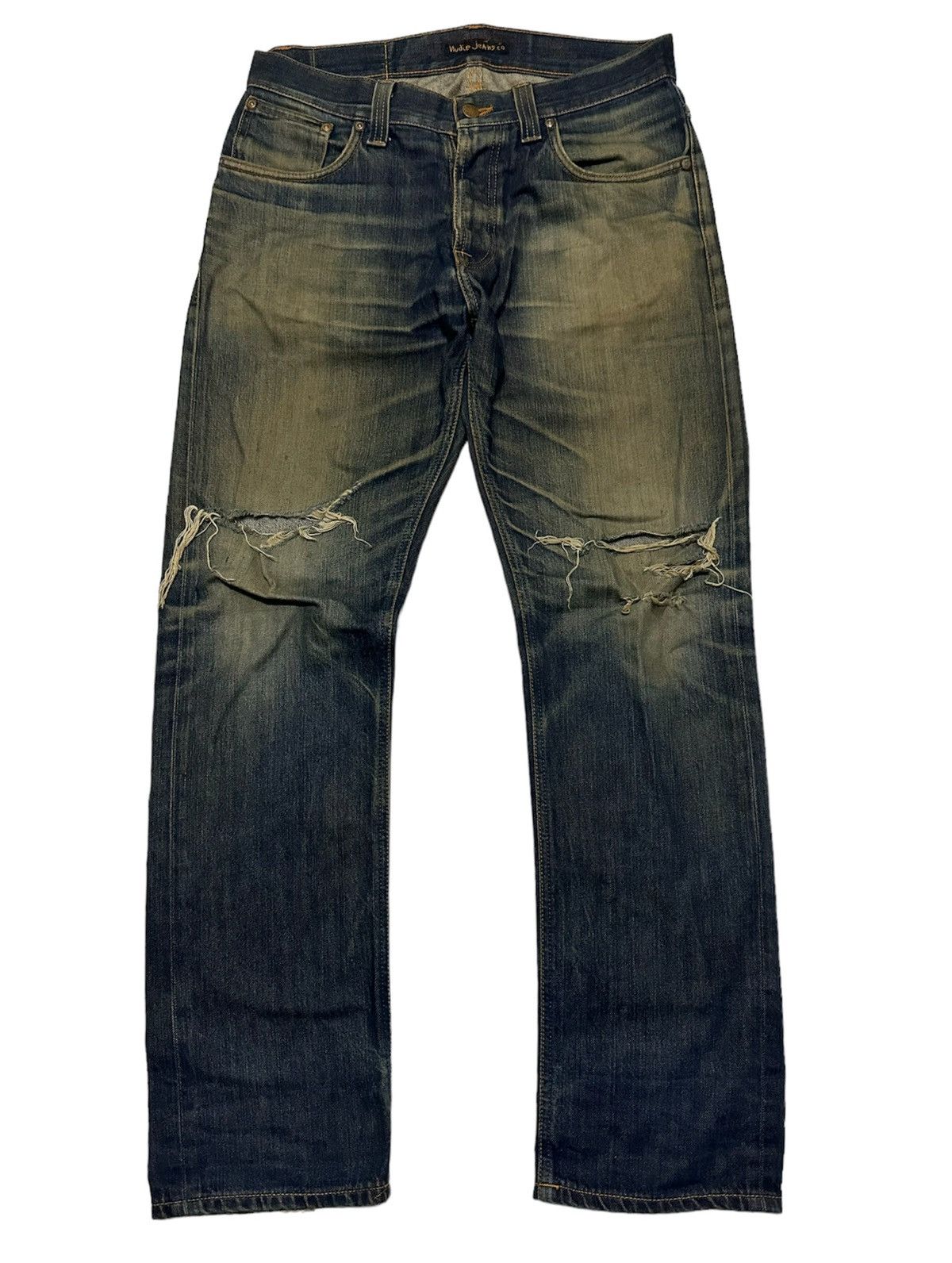 Nudie Jeans 32x30 Nudie distressed denim jeans Size US 32 / EU 48 - 2 Thumbnail